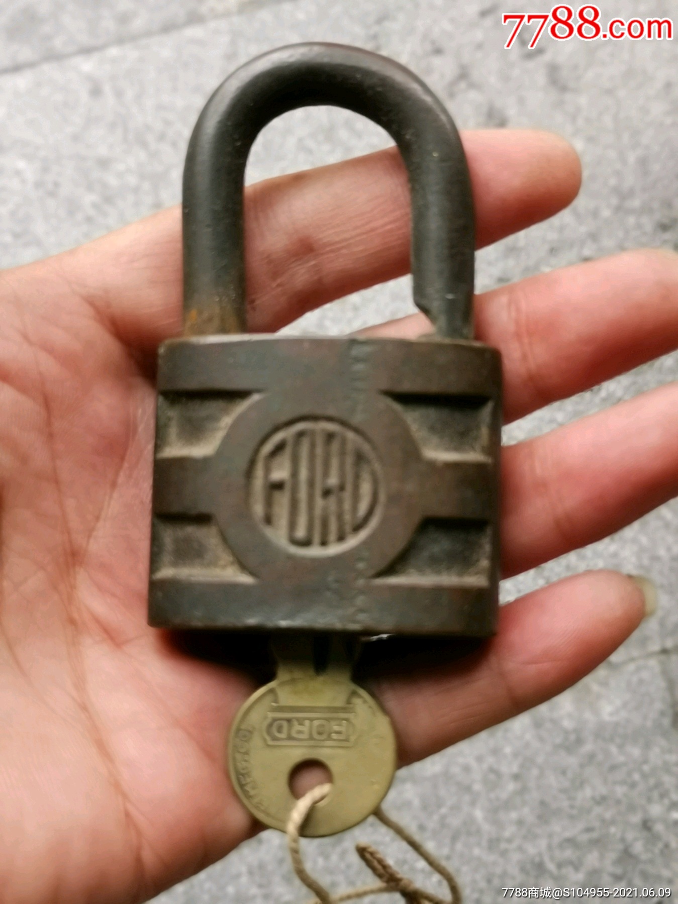 外文铜锁,正常能用_价格25元_第1张