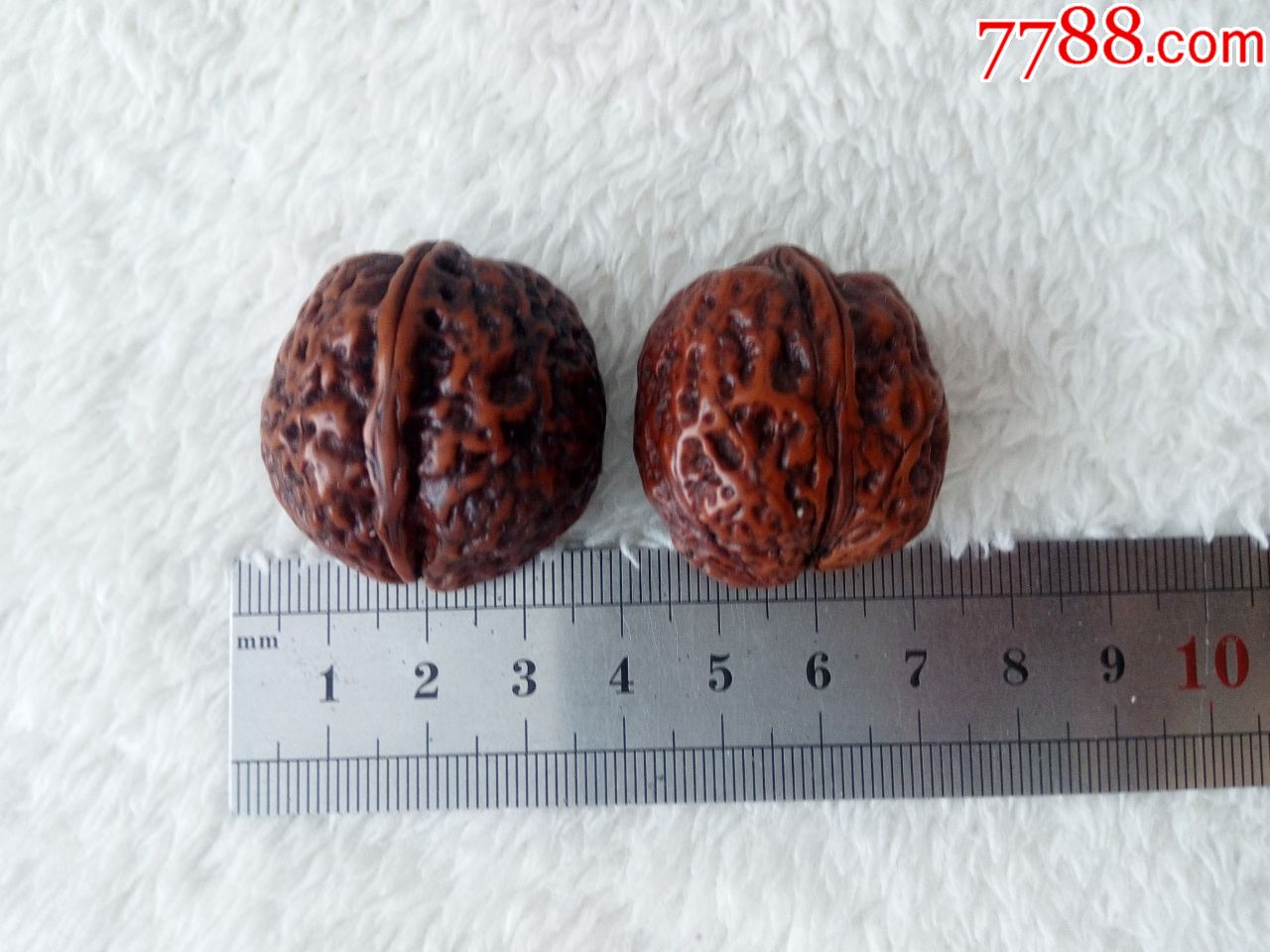 清代天然文玩核桃一对高档雅玩运筹帷幄转乾坤包浆红润爱不释手养心