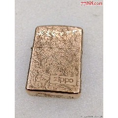 紫铜10品￥4899zippo纯铜精雕盔甲五面精雕冰与火防风煤油打火机10