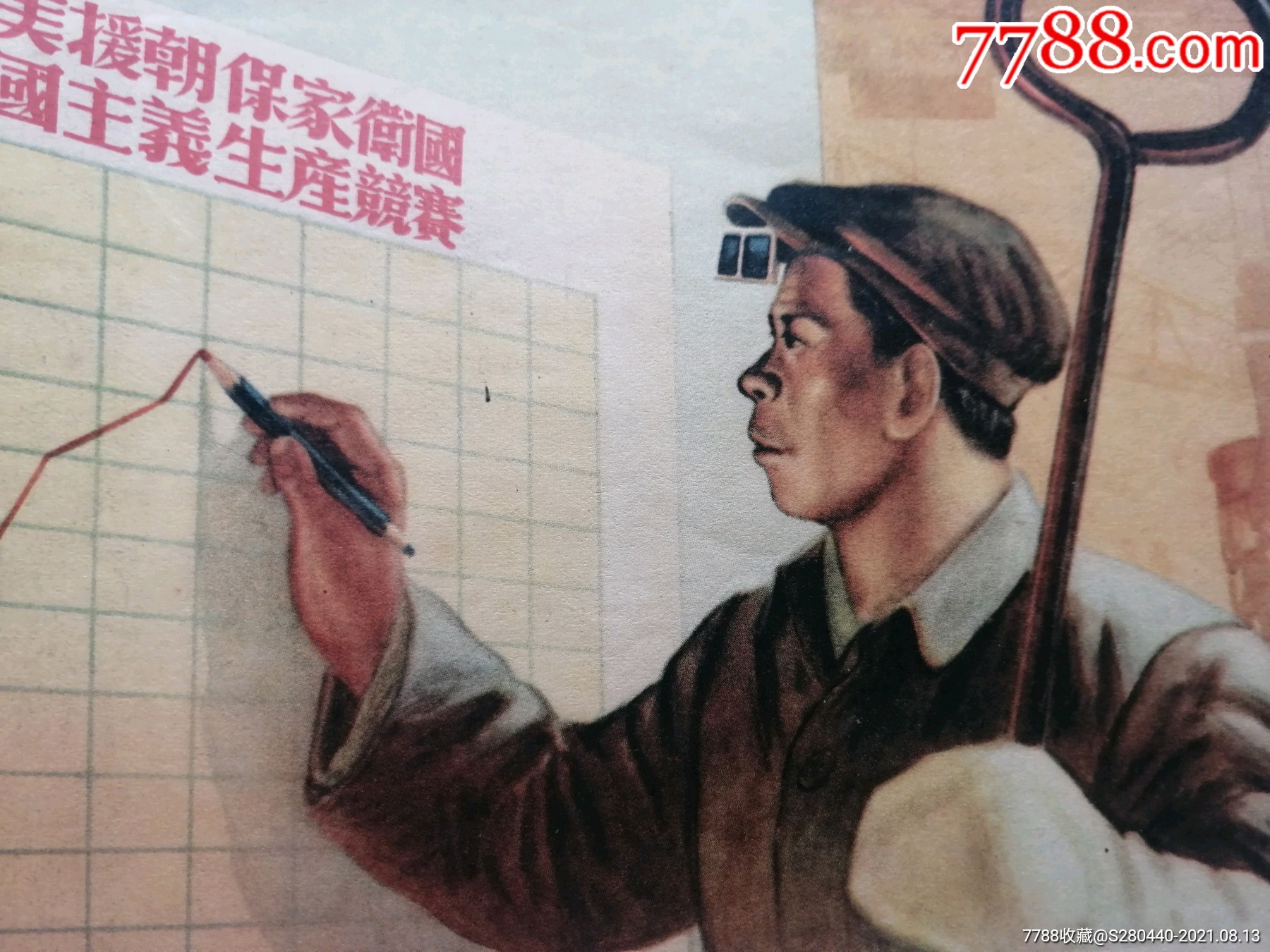 抗美援朝保家卫国爱国主义生产竞赛,安林绘16开品好简介:绘画稿印刷