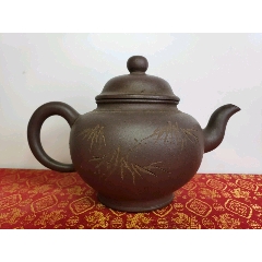 商品名称下乡收到铁画轩制底款陈光明制老紫砂壶一把包浆醇厚包存完整