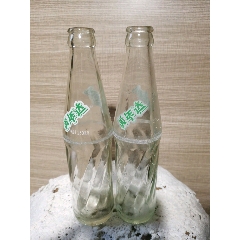 93年雪碧玻璃饮料瓶两支250ml