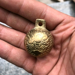 纯铜手摇铃五股金刚铃铜铃小号