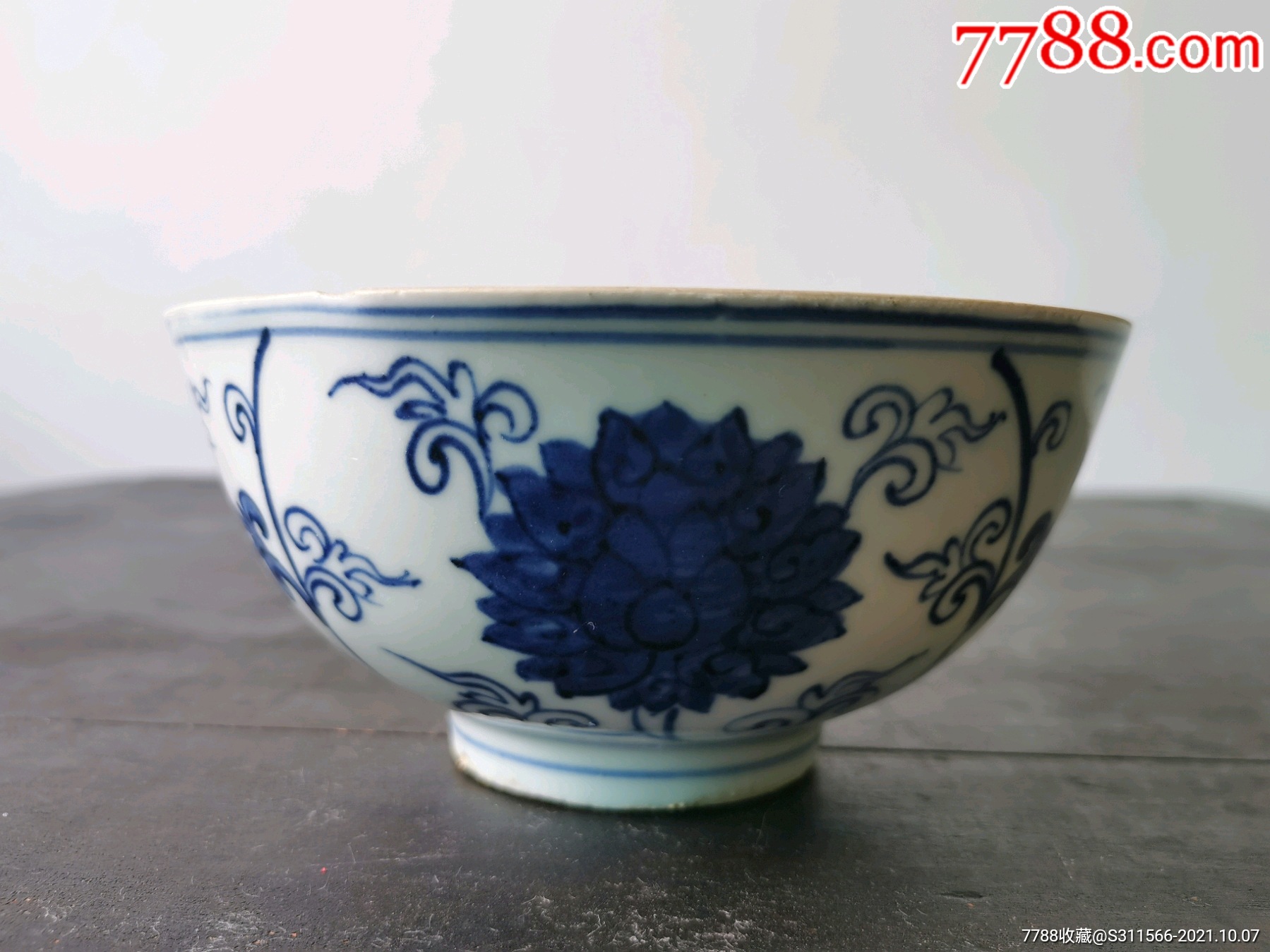 明青花花卉纹碗_价格258元_第1张