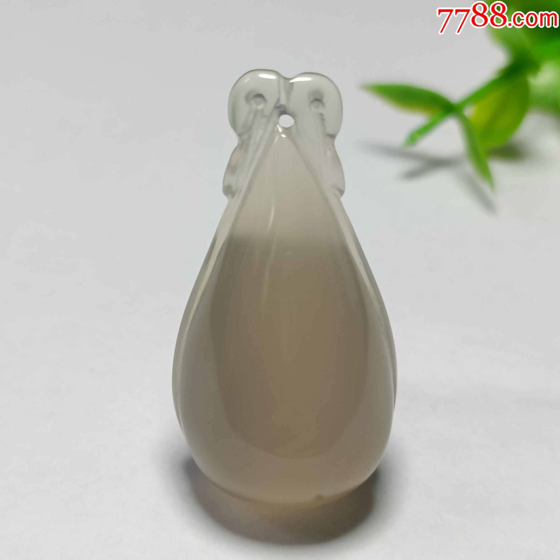 冰种玉髓时尚水滴吊坠_价格48元_第1张