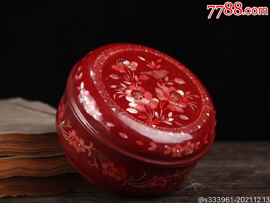 螺钿旧藏漆器首饰盒_价格299元_第1张