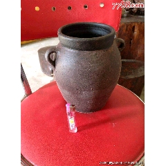 清代北方农村挂在墙上烧香用的天下太平大灰陶香炉