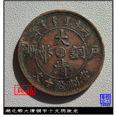 浙江浙字大清铜币十文