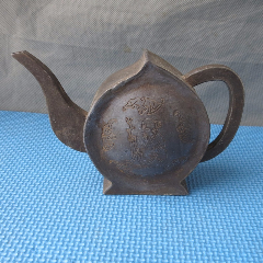 道口老锡器老锡壶古钱币锡酒壶异形锡壶