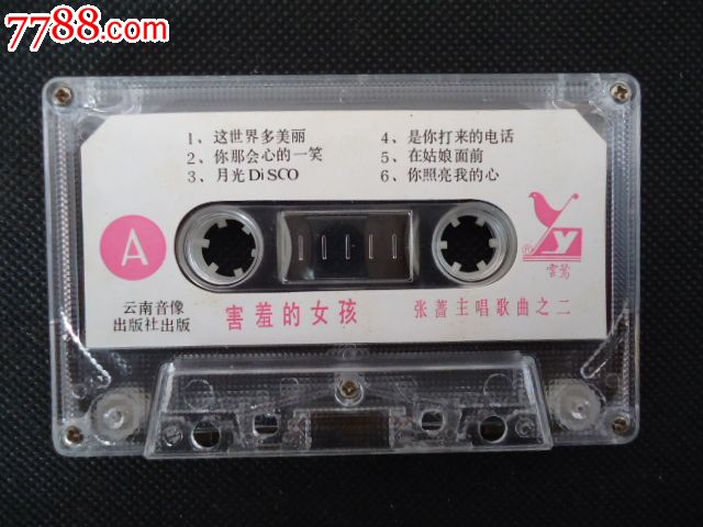 <em>害羞的女孩--张蔷</em>:主唱之[二],磁带/卡带,音乐卡