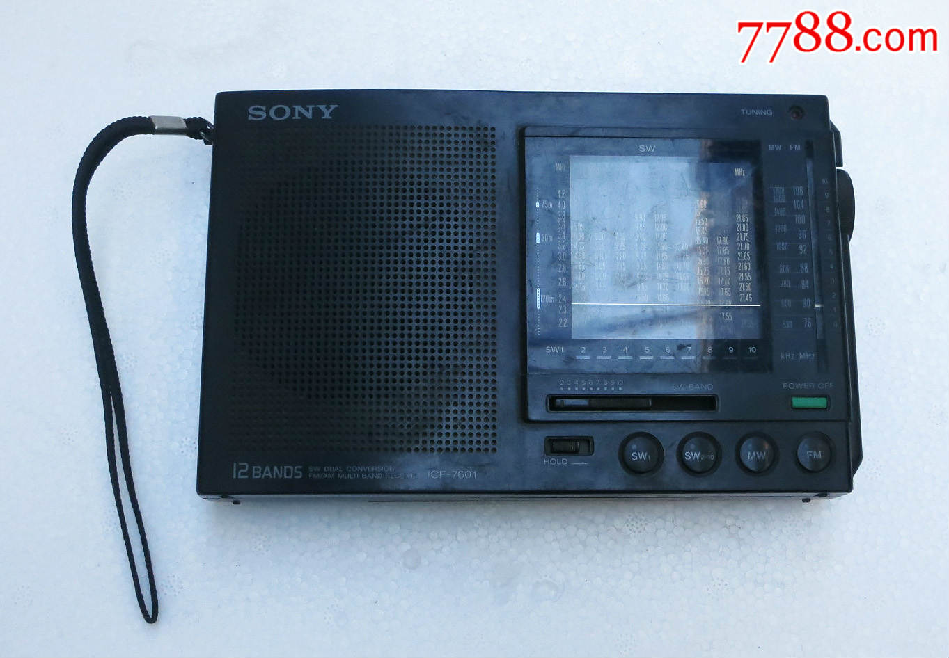 索尼10波段收音机,收音机,晶体管收音机,年代不