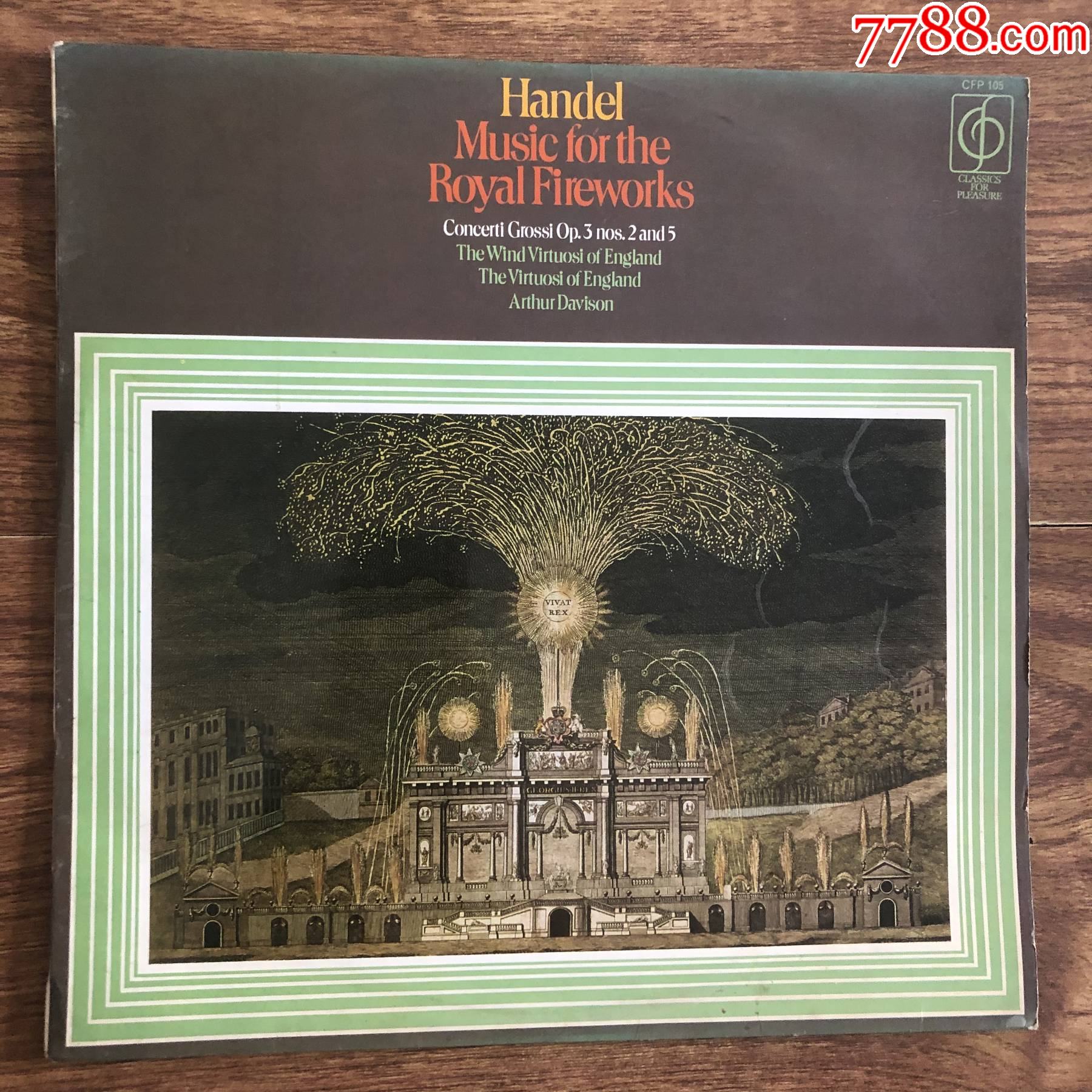 亨德尔-皇家焰火音乐协奏曲作品3第2和第5首-12寸黑胶lp-a26
