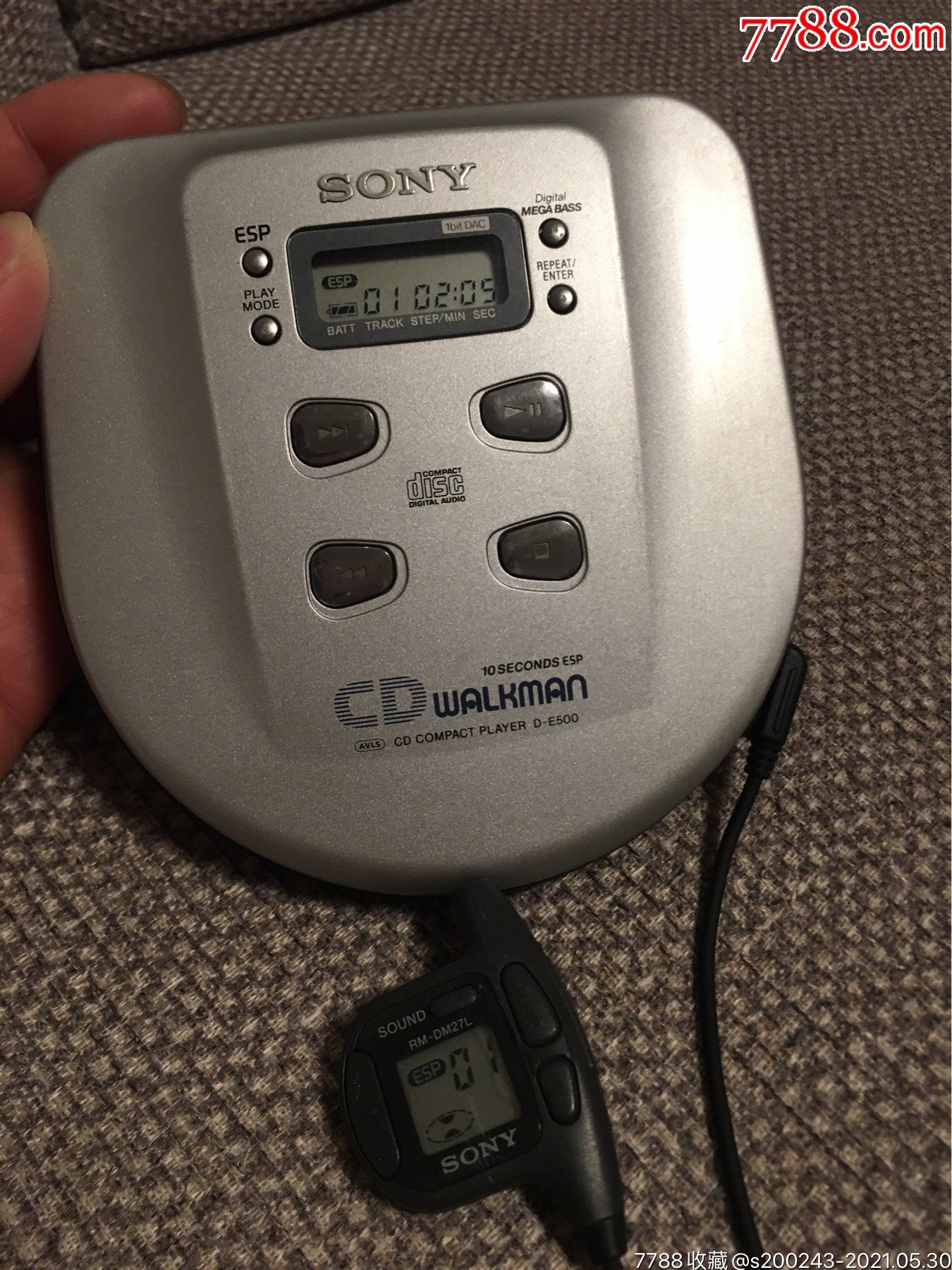 索尼d-e500-随身听/mp3-7788收藏