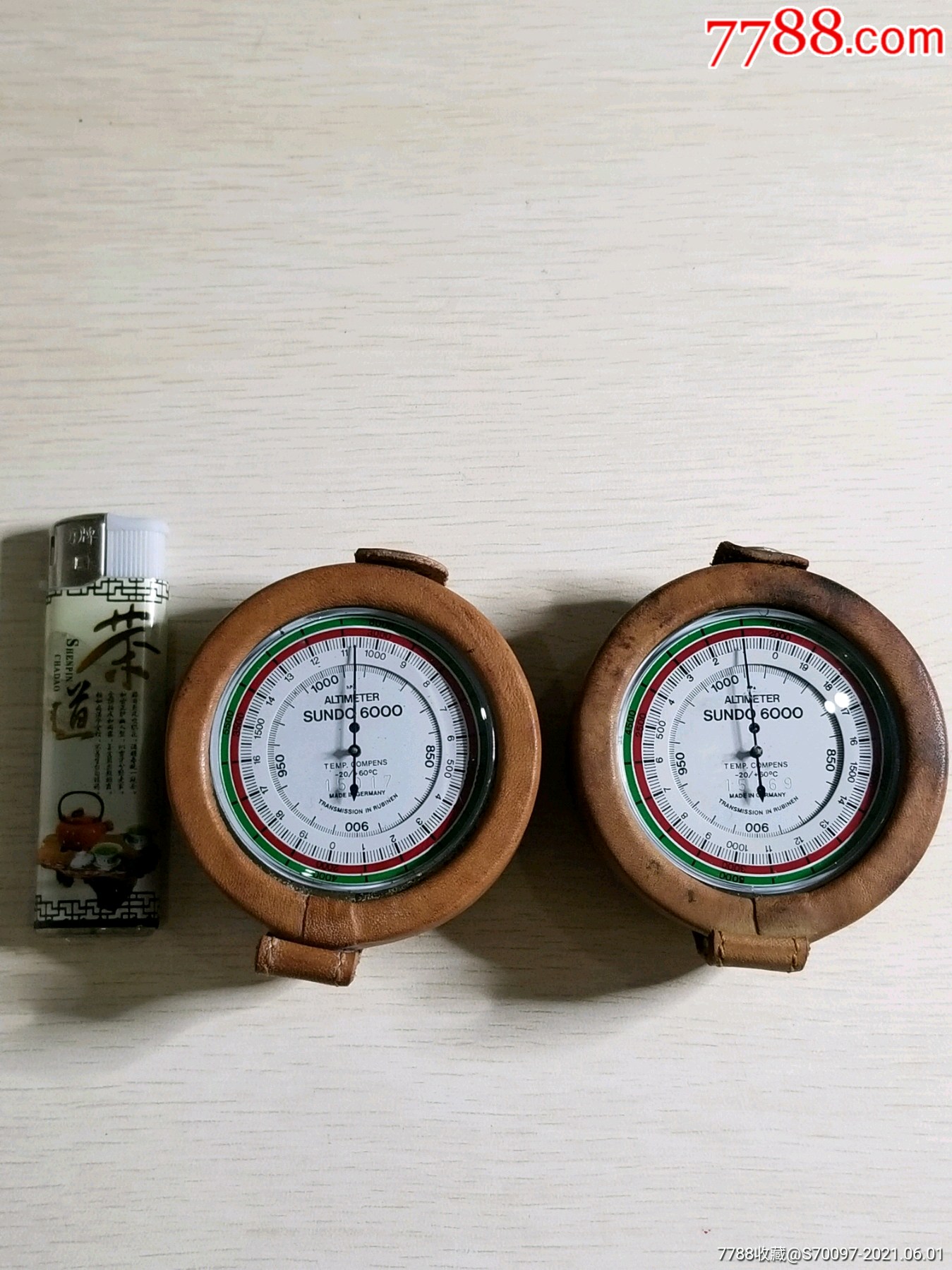 德国产闹钟造型海拔表高度计合拍,老古董钟表怀表,老表手表金表等怀旧