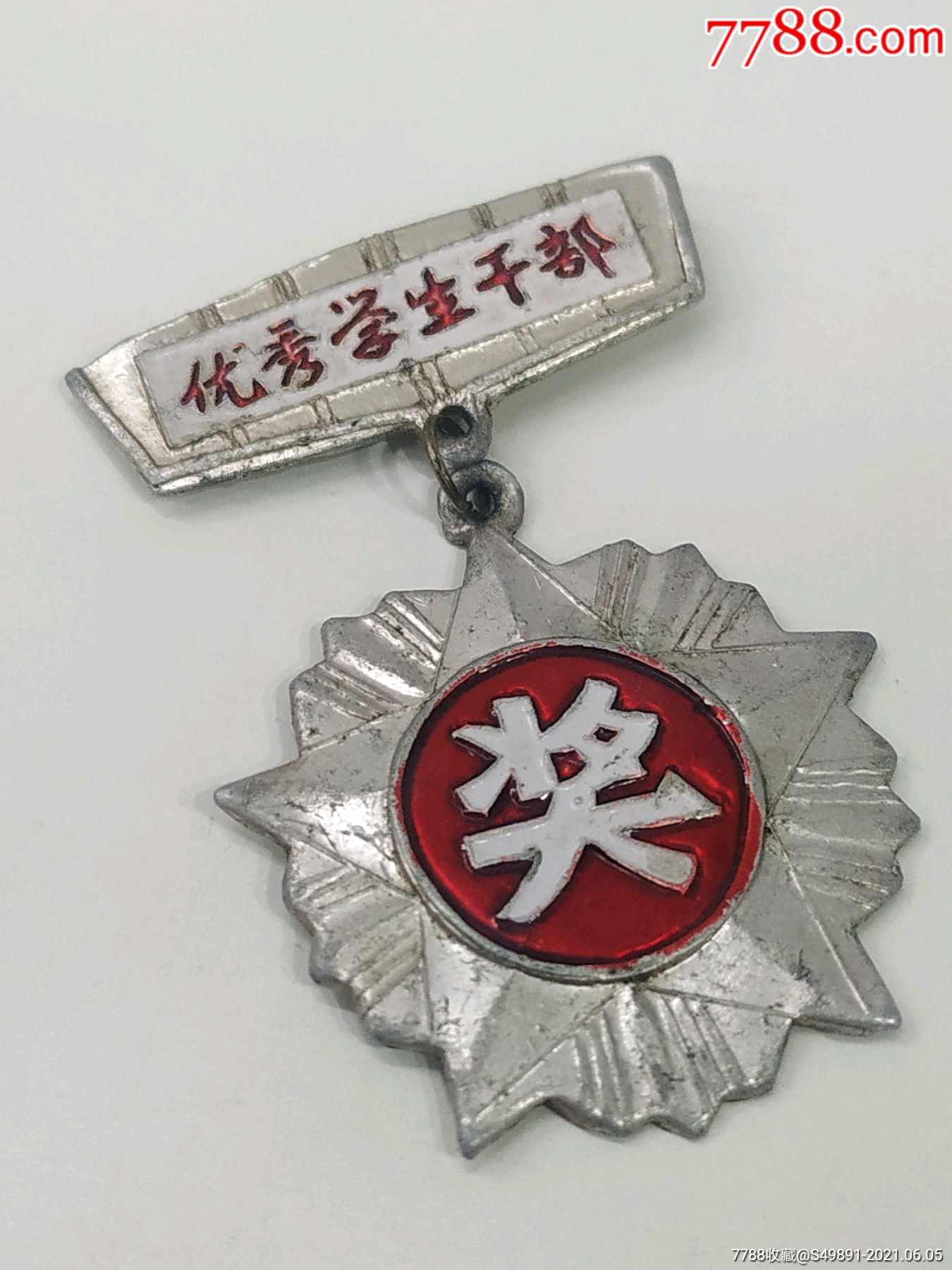 天津一轻校优秀学生干部奖章