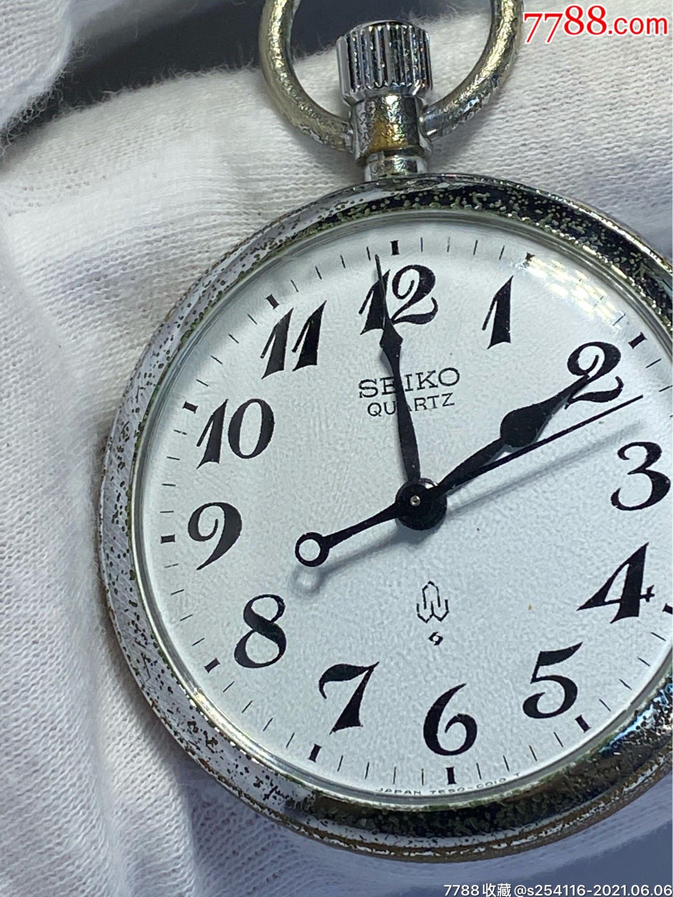 日本原装正品精工石英怀表上野车站开业100周年纪念表盘50mm厚14.