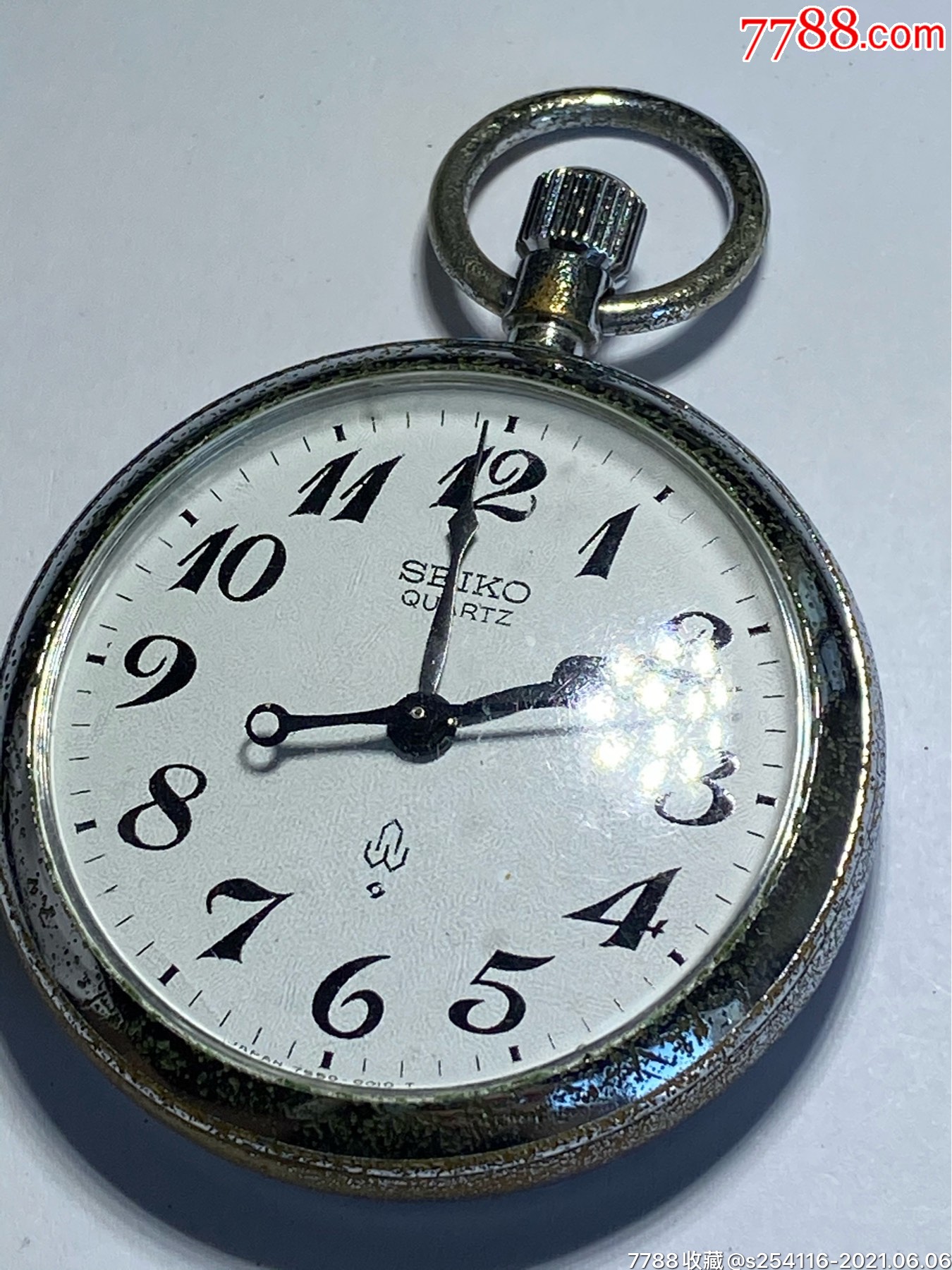 日本原装正品精工石英怀表上野车站开业100周年纪念表盘50mm厚14.