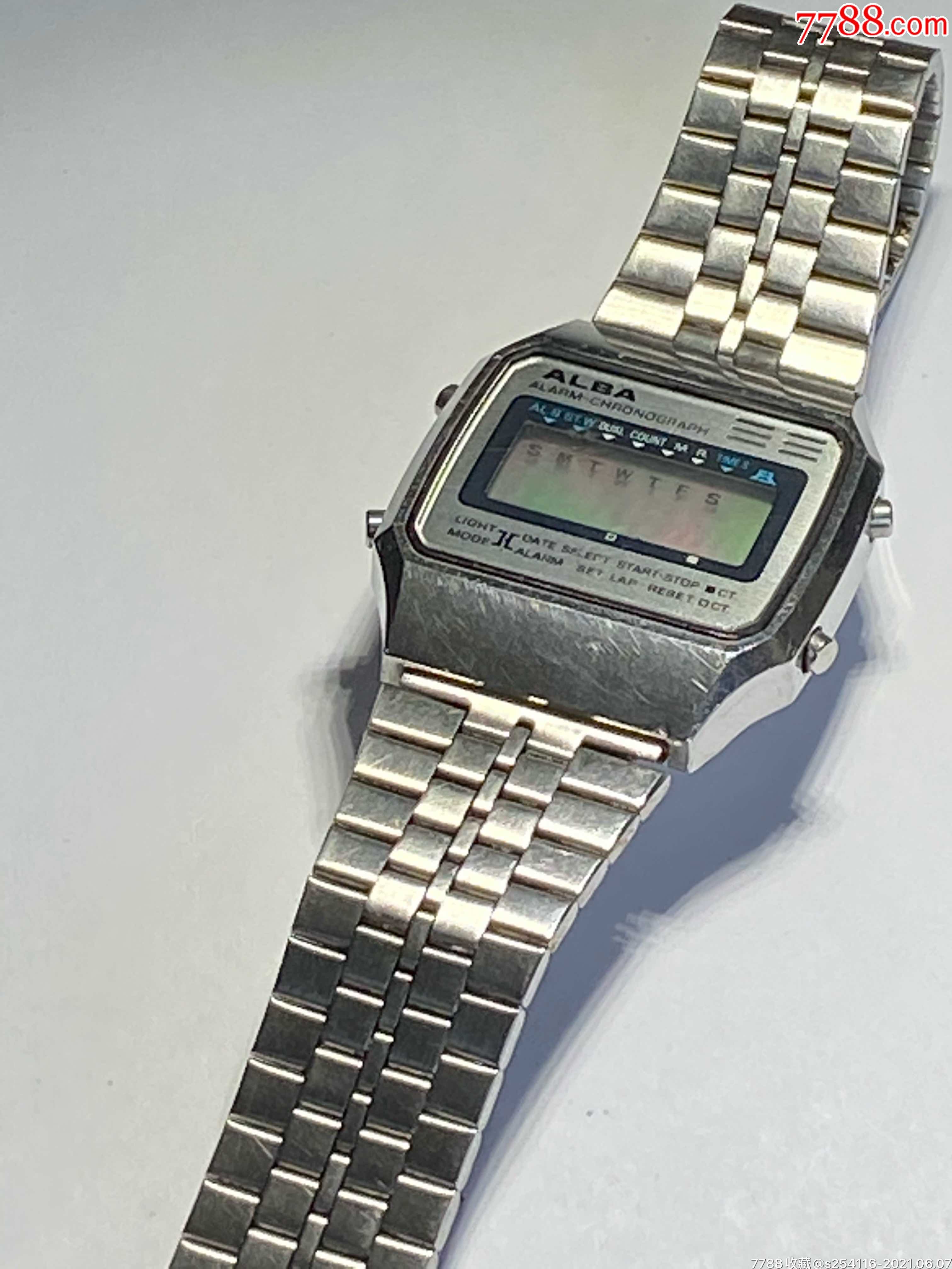 日本原装正品精工电子男表alba雅博表盘3237mm厚8mm表带长195cm