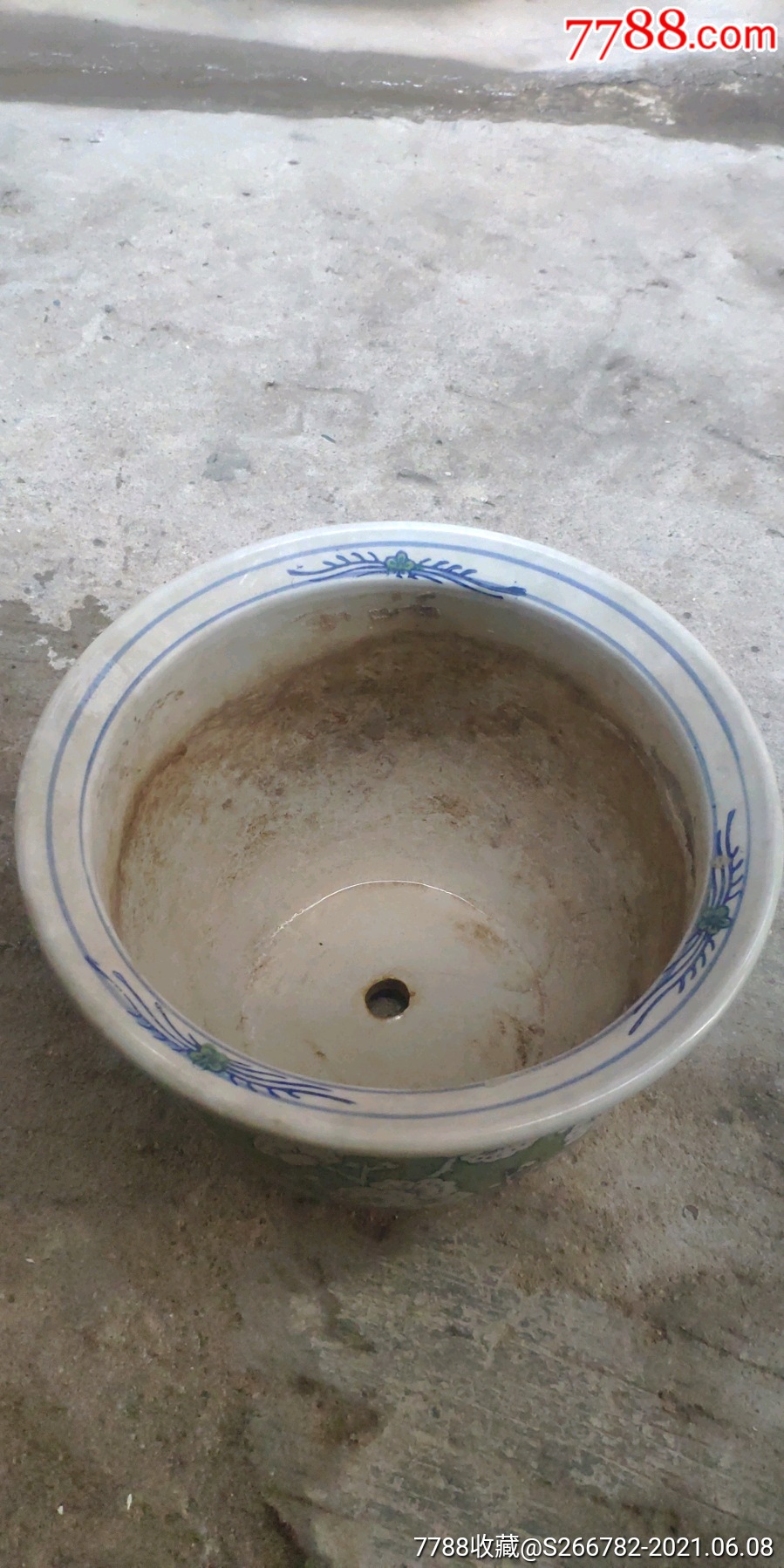 八十年代老花盆_花盆/花器_图片价格_收藏行情_7788集邮网