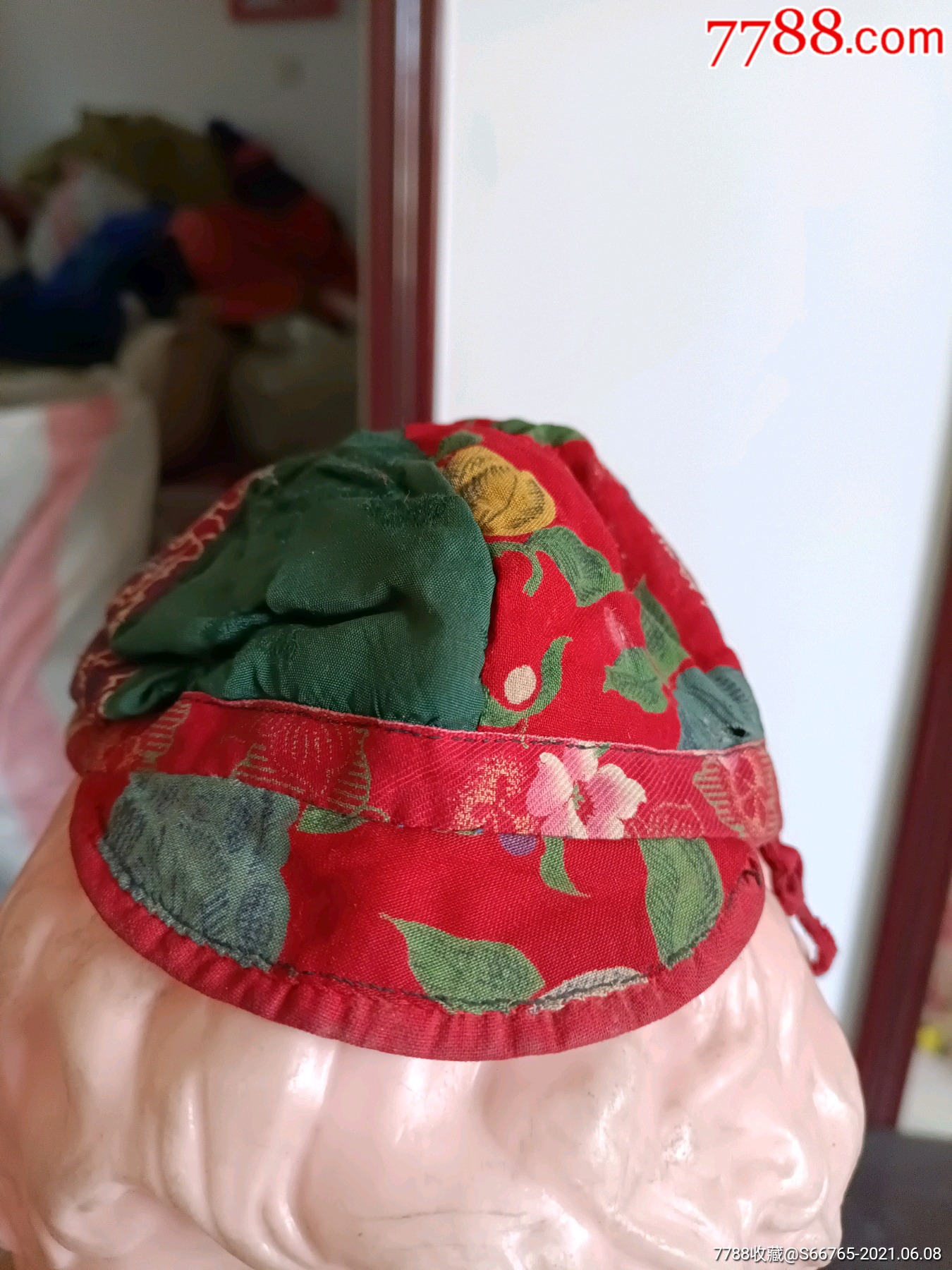 怀旧老儿童小棉布帽子