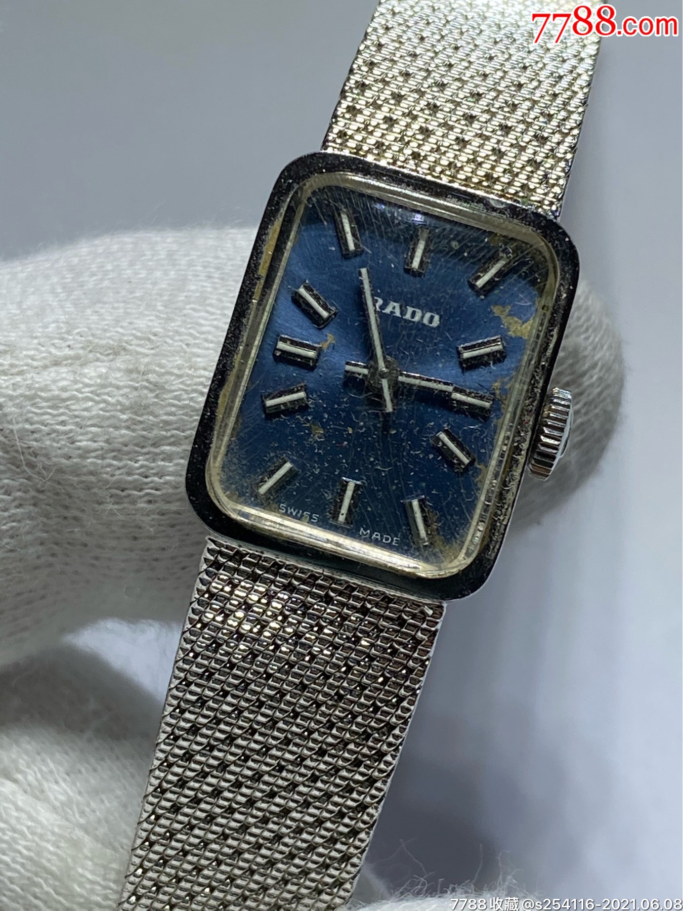 瑞士原装正品rado雷达机械女表表盘1519mm厚8mm走时好表盘有瑕疵特价8