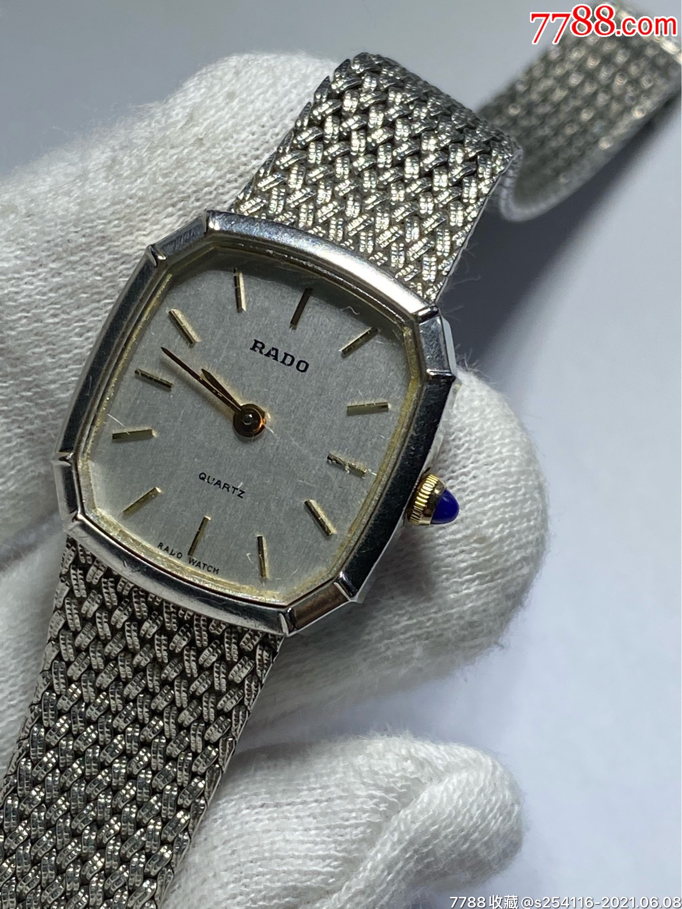 瑞士原装正品rado雷达石英女表表盘2022mm厚6mm走时精准保真正品表带