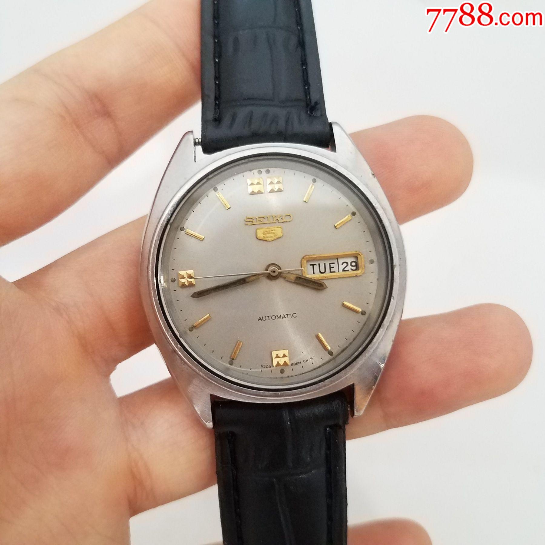 日本精工5号系列自动机械男表【6309机芯】【能走时,日历好使】