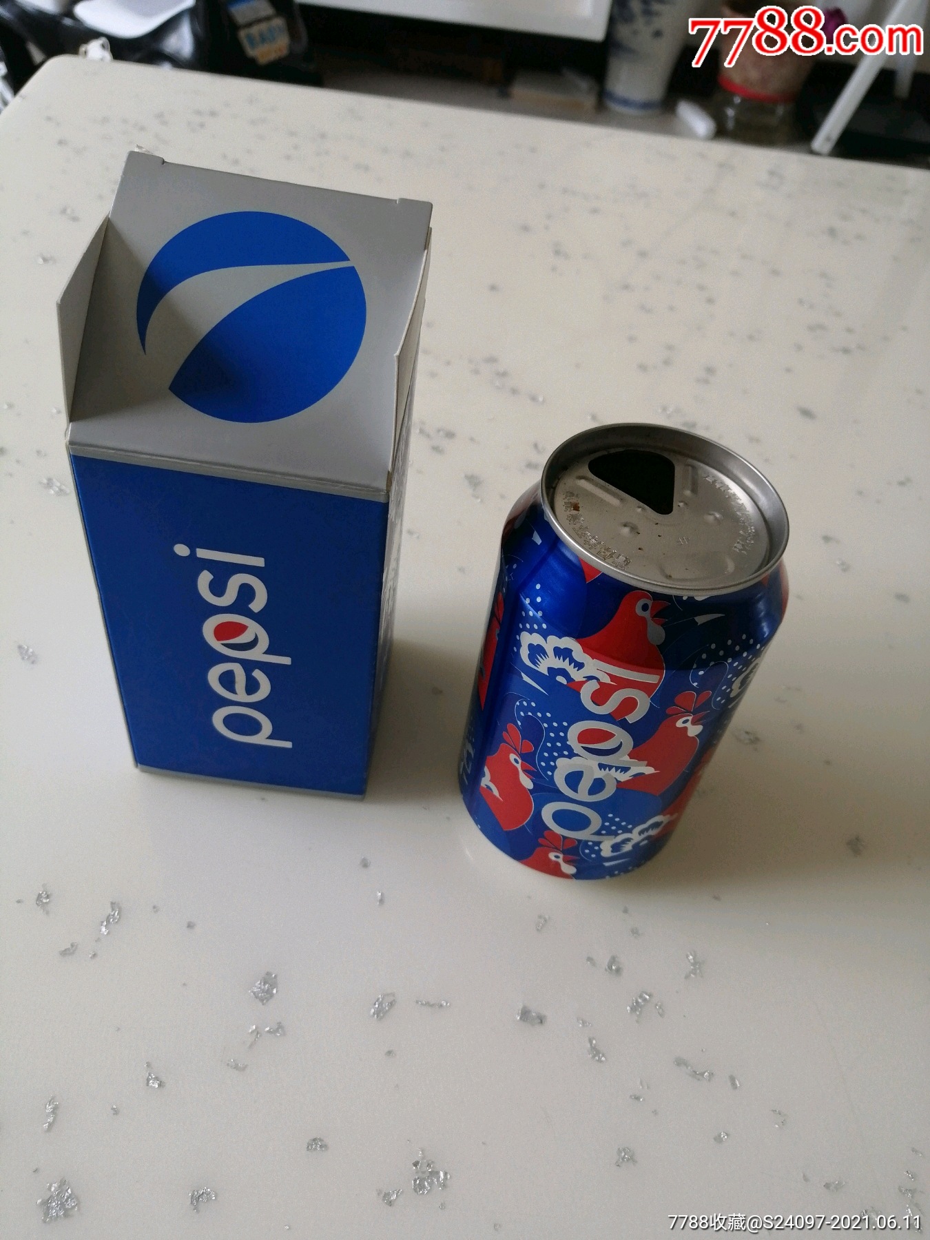 易拉罐百事可乐空罐(2016年,含外包装)