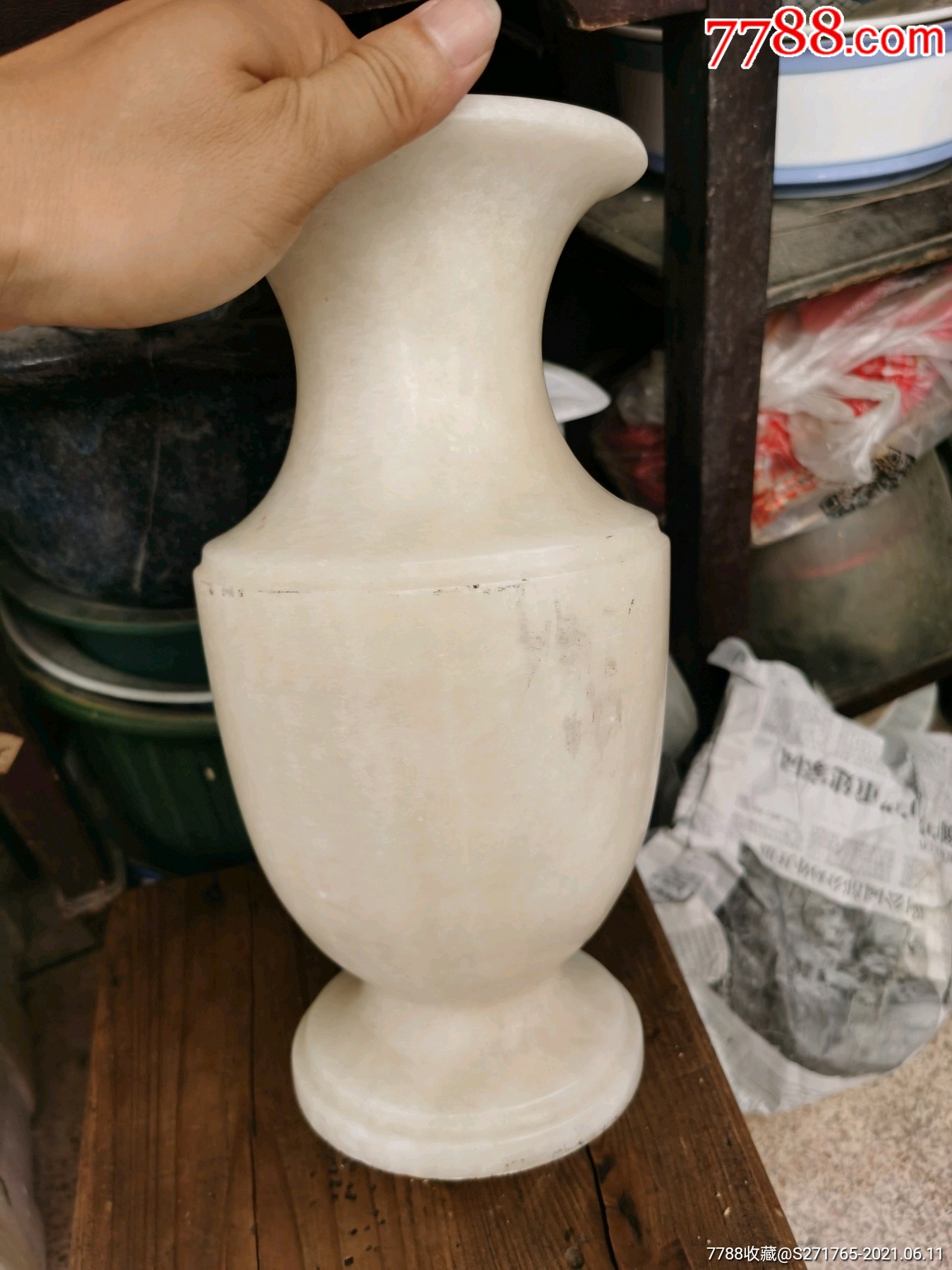 老玉石花瓶_价格217元_第1张