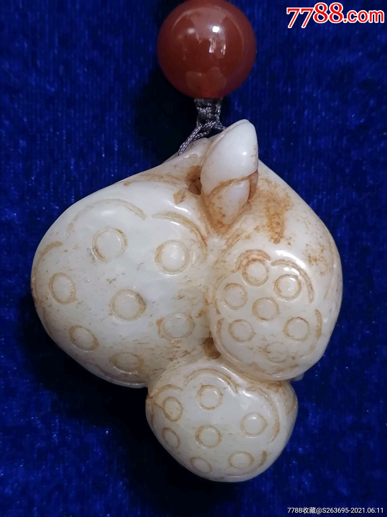 和田籽玉莲藕把件