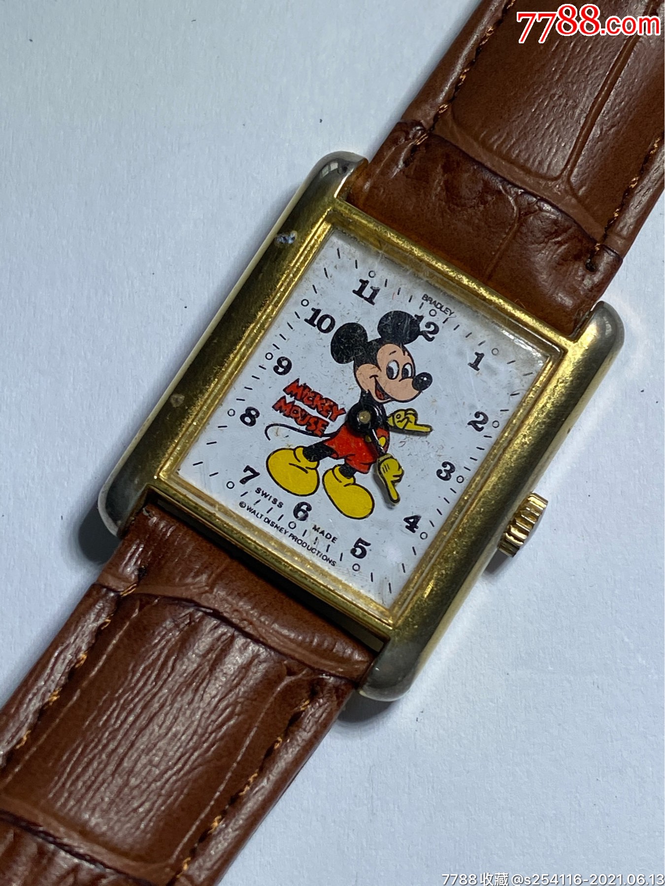 瑞士原装正品bradley布拉德利机械女表表盘24mm厚8mm走时好waltdi