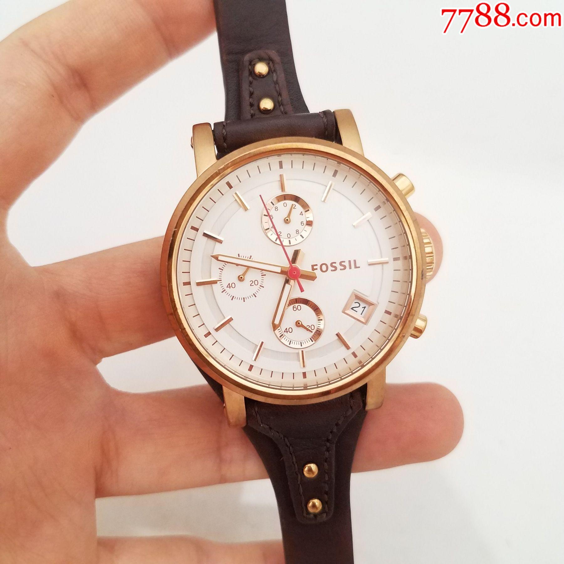 【美国时尚品牌】化石fossil电子计时男表【走时正常,计时好使,日历
