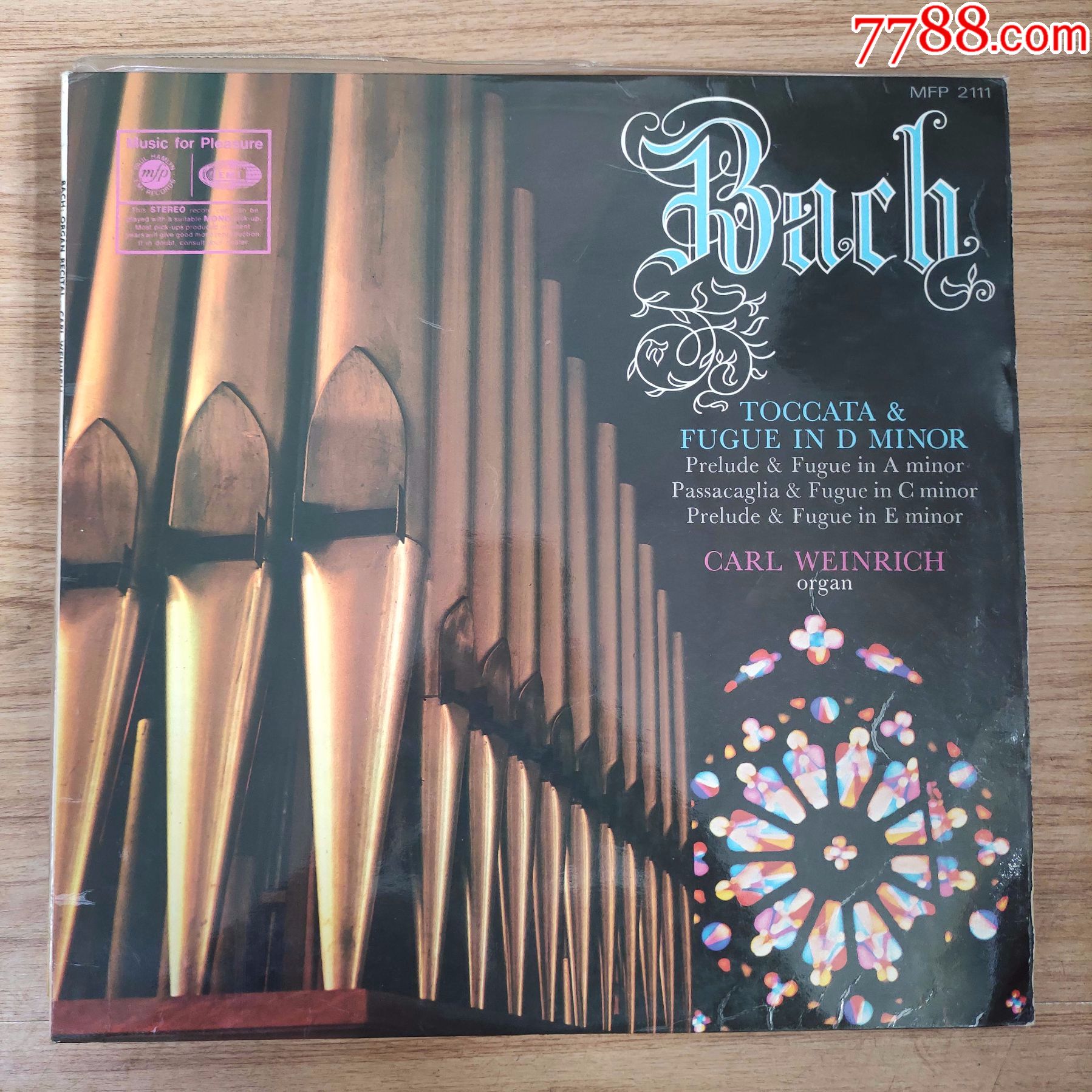 巴赫-托卡塔/赋格weinrich演绎-12寸黑胶lp-203