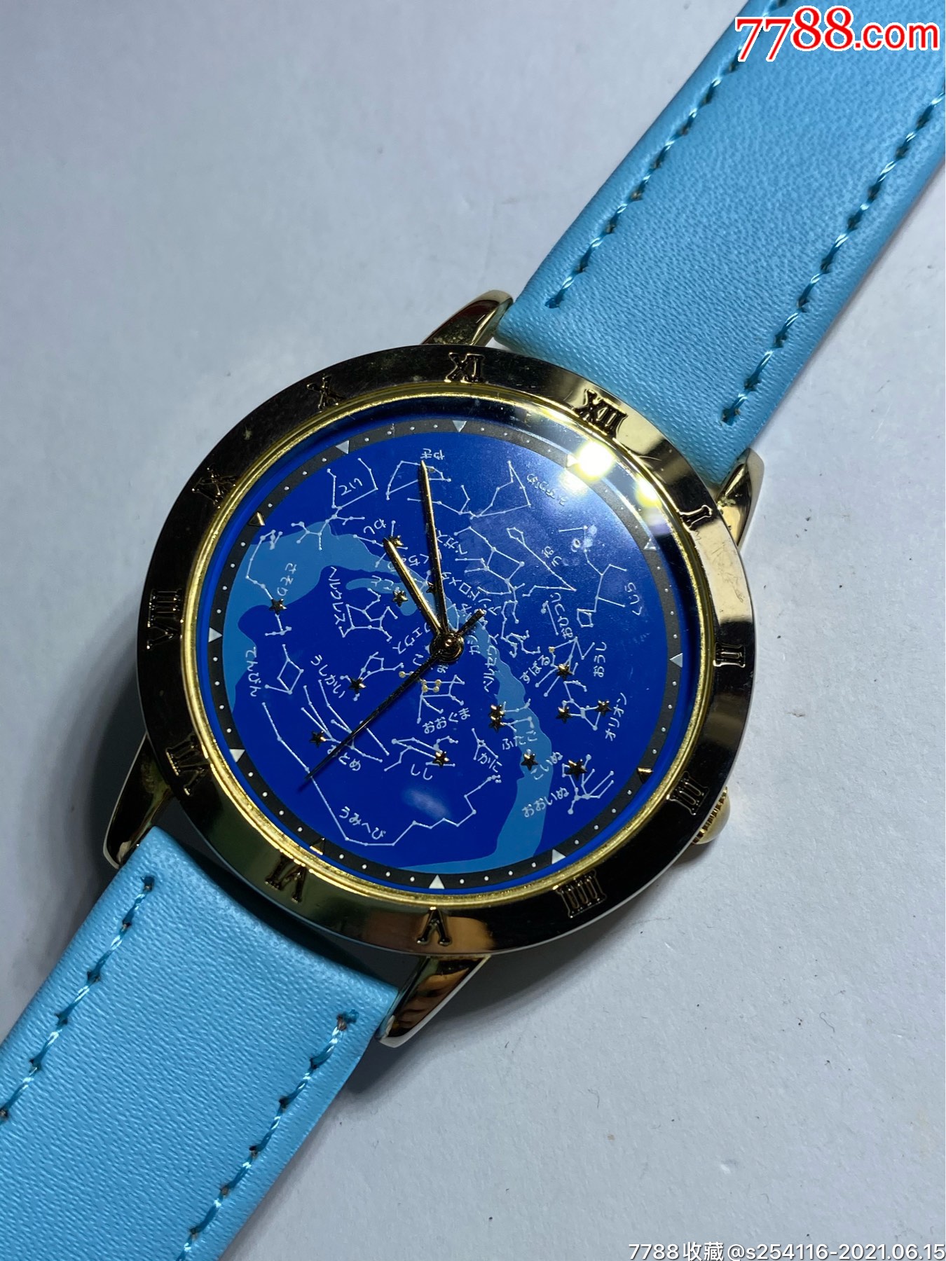 日本原装正品石英男表星座图日本miyota机芯表盘38mm厚75mm走时精准保