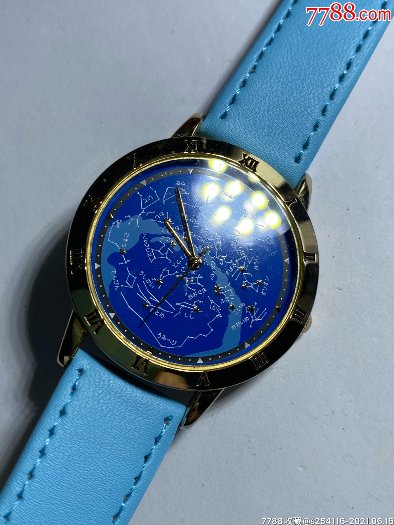 日本原装正品石英男表星座图日本miyota机芯表盘38mm厚7.