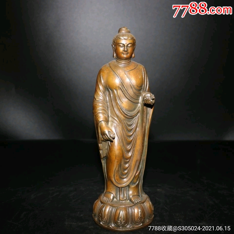 新品药师佛站像黄铜铜雕家居桌面摆件佛像神像供奉保平安人物雕塑