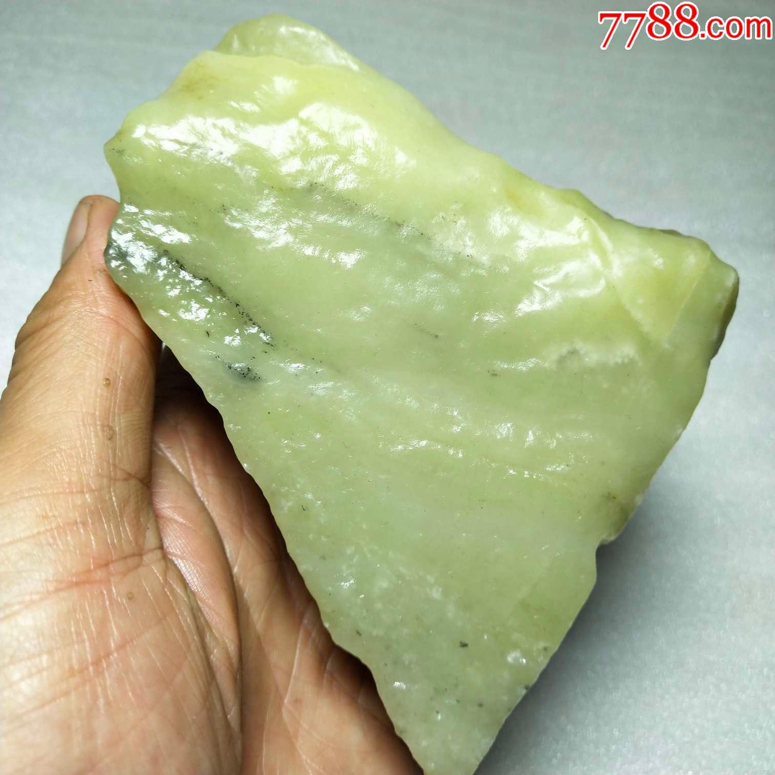 3192和田玉若羌黄口绸缎皮戈壁料籽料856克