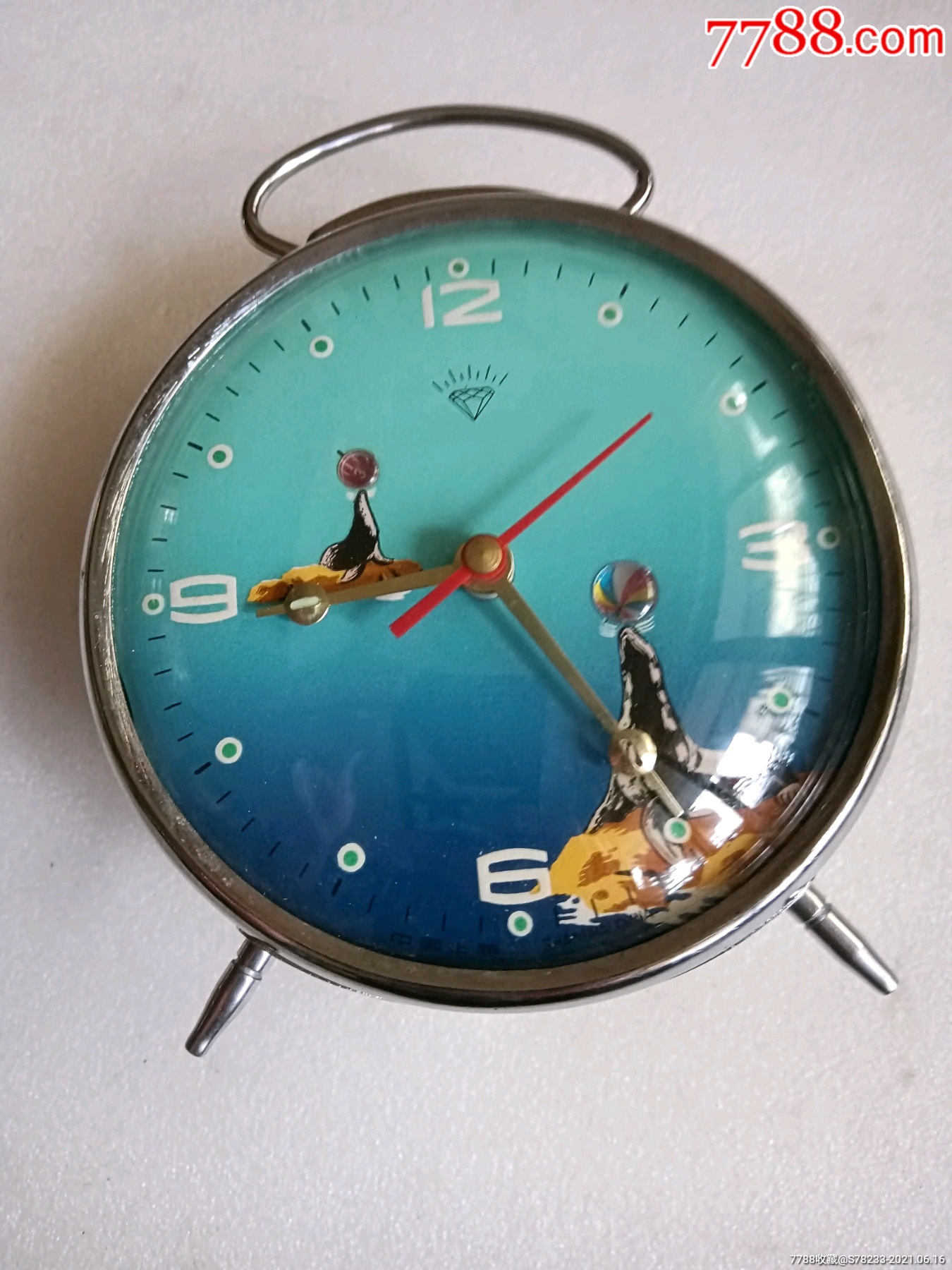 钻石闹钟(当配件卖)_闹钟/马蹄表_第1张_7788钟表收藏