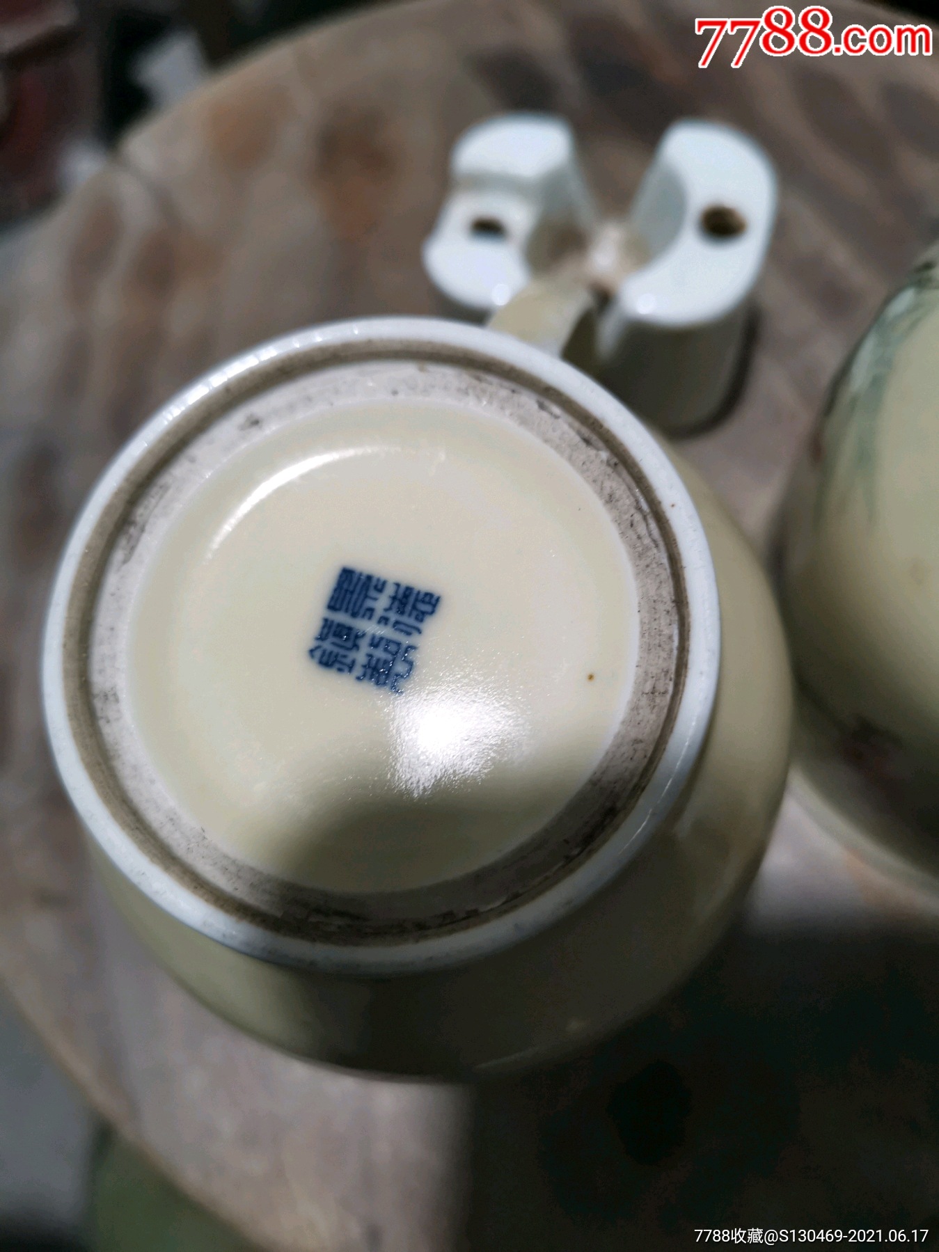 567景德镇精品釉下彩喜上眉梢杯一对
