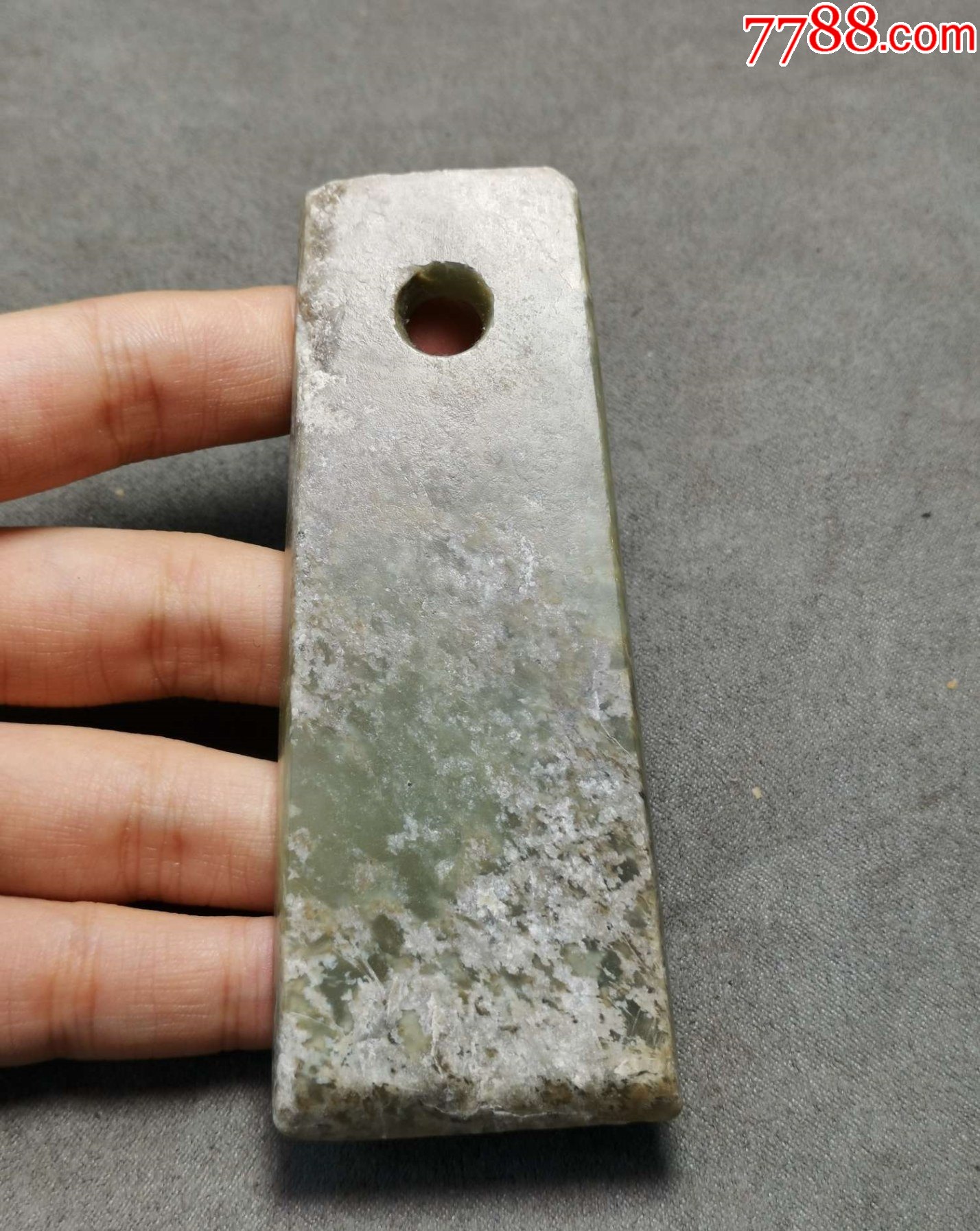 5430甘肃齐家风格玉铲63.7克
