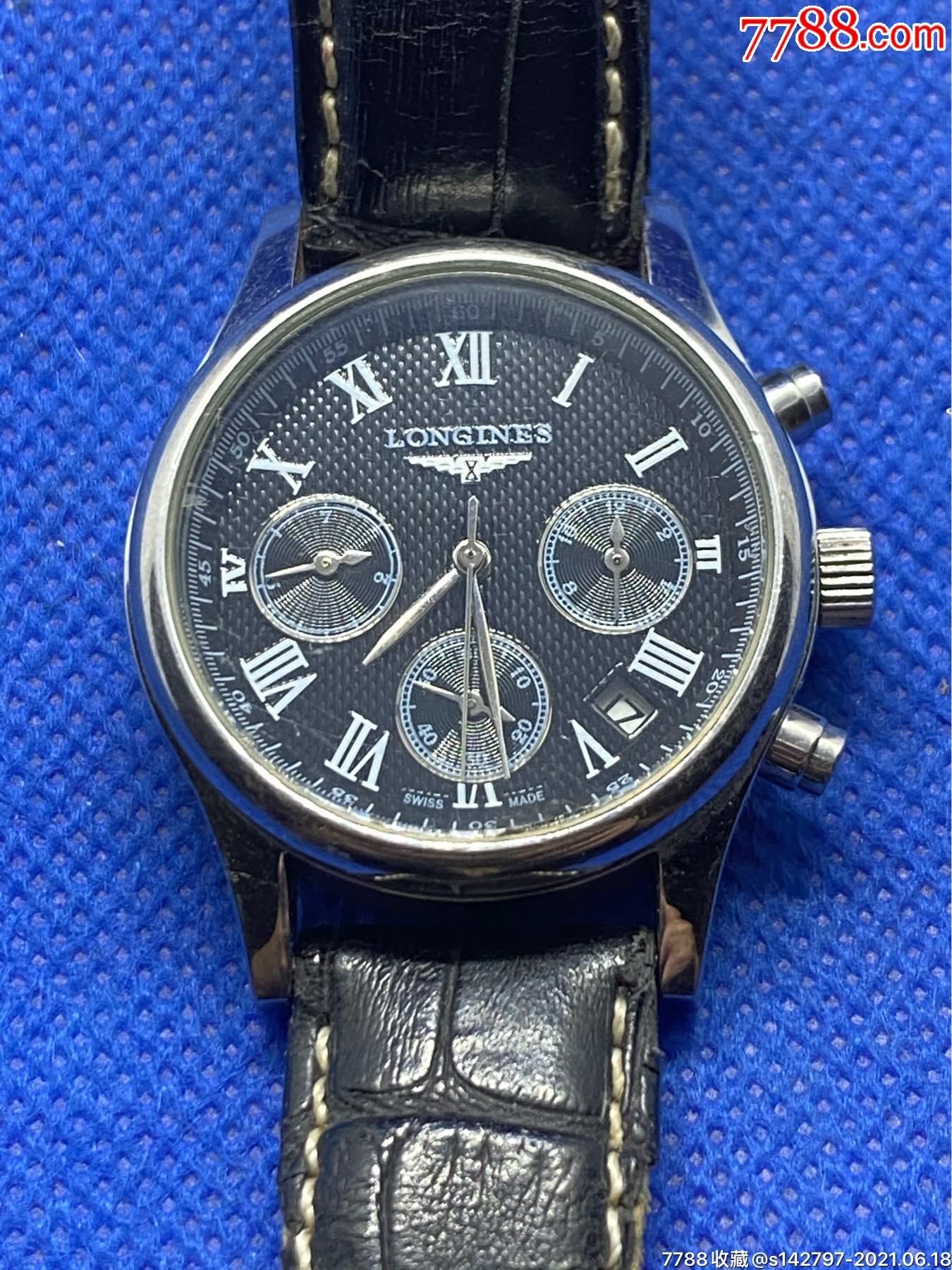 国产新款自动机械表,表径连把头37mm,走时正常