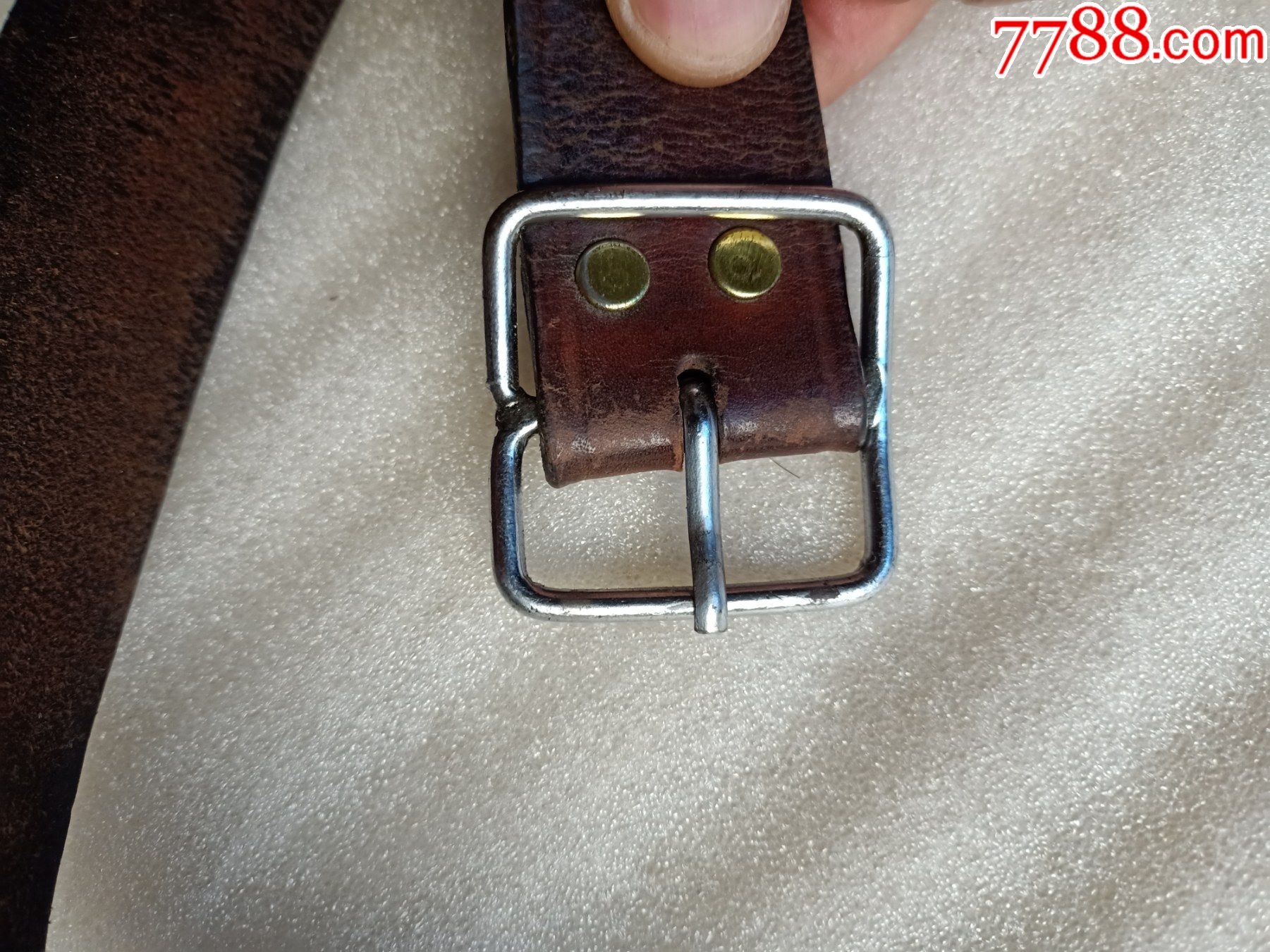 八九十年代纯牛皮腰带c007长图中有示品相如图