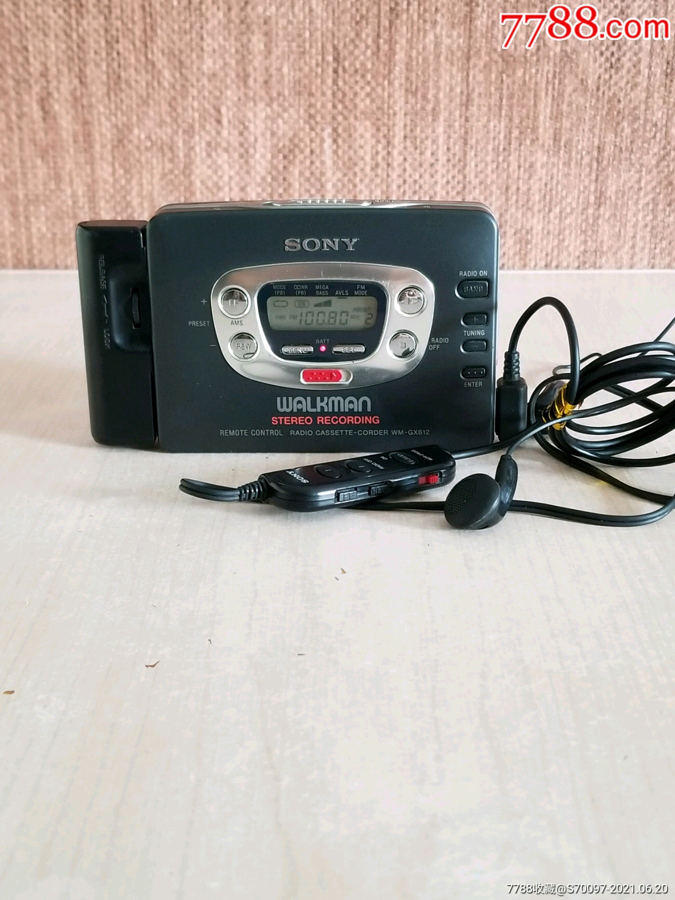 sony日本索尼卡带磁带随身听gx612,收音机收录机音乐播放器(关联爱华