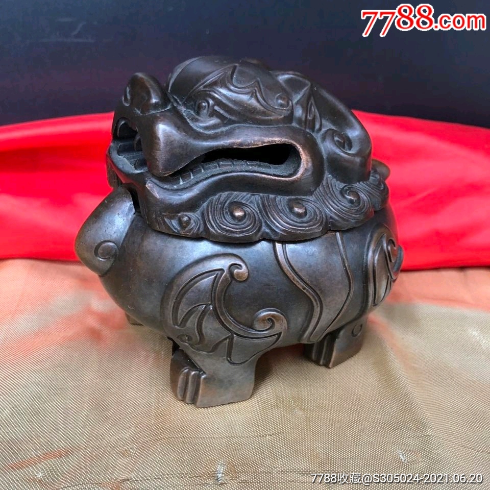 精品铜器动物香炉狻猊摆件镇宅风水家居装饰送礼摆设