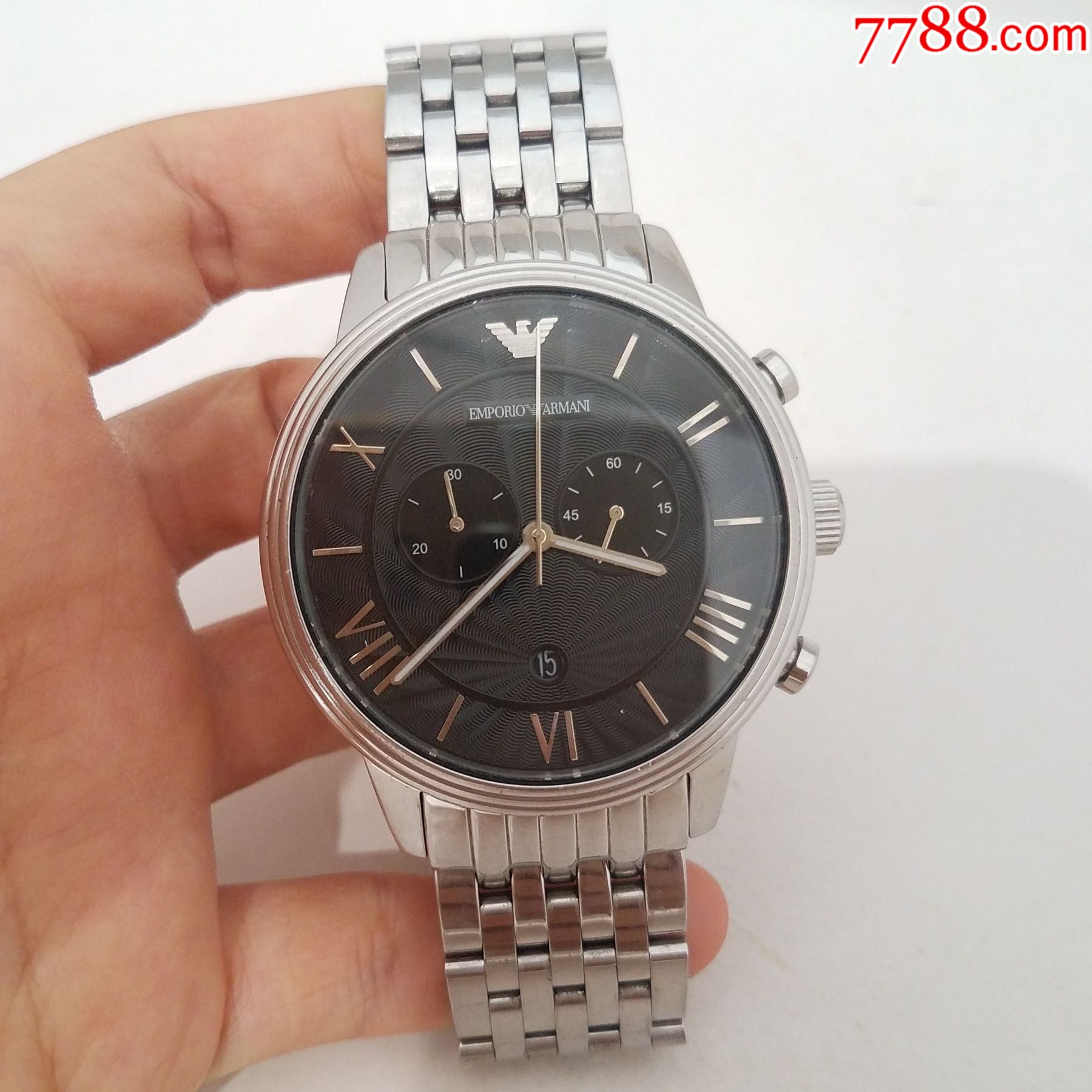 【大号表径】阿玛尼电子计时男表【走时正常,计时好使,日历好使】
