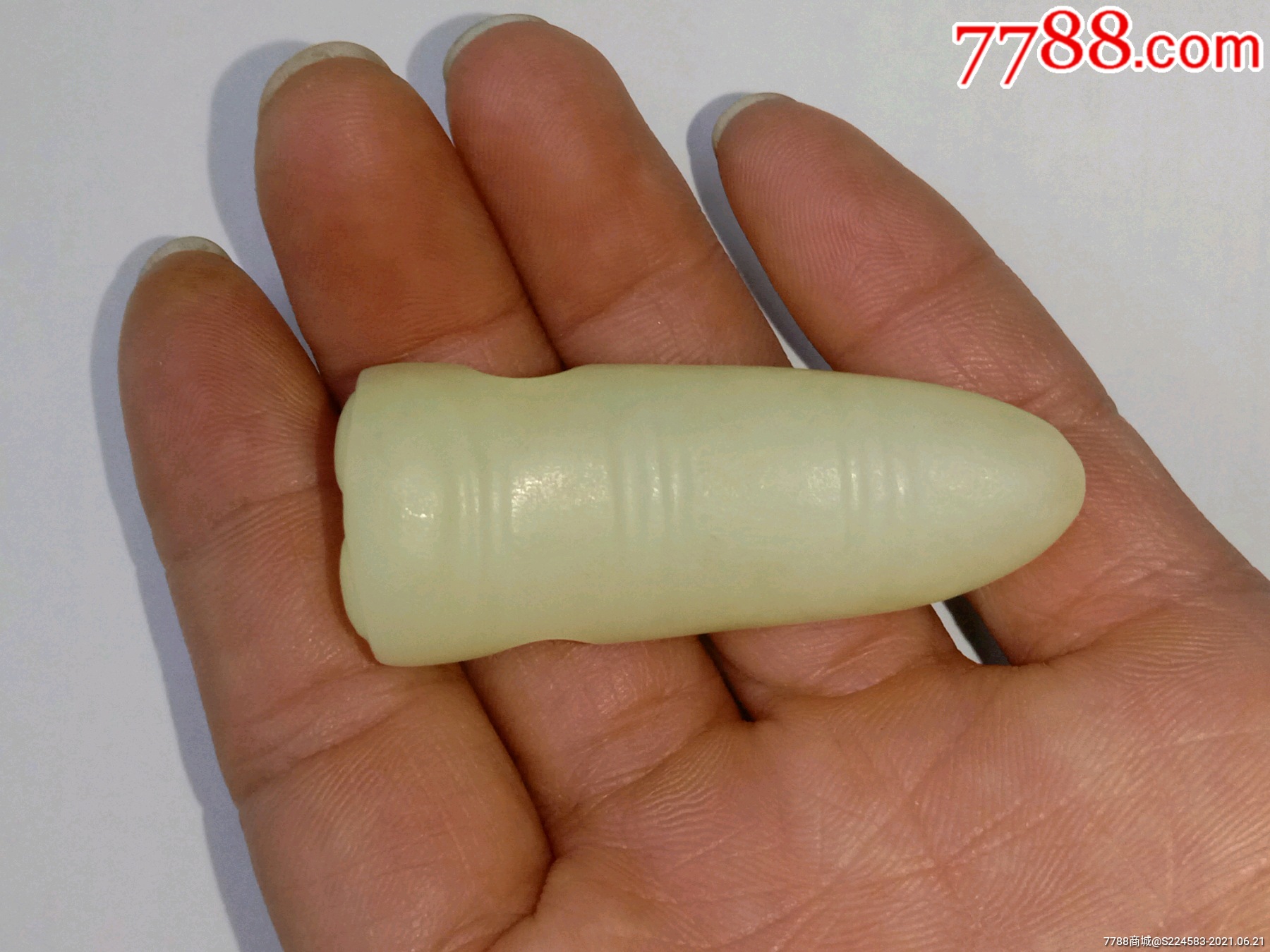 首页 拍卖 和田玉 >> 高古青白玉,玉蚕一个保真出售_和田玉【北京一线