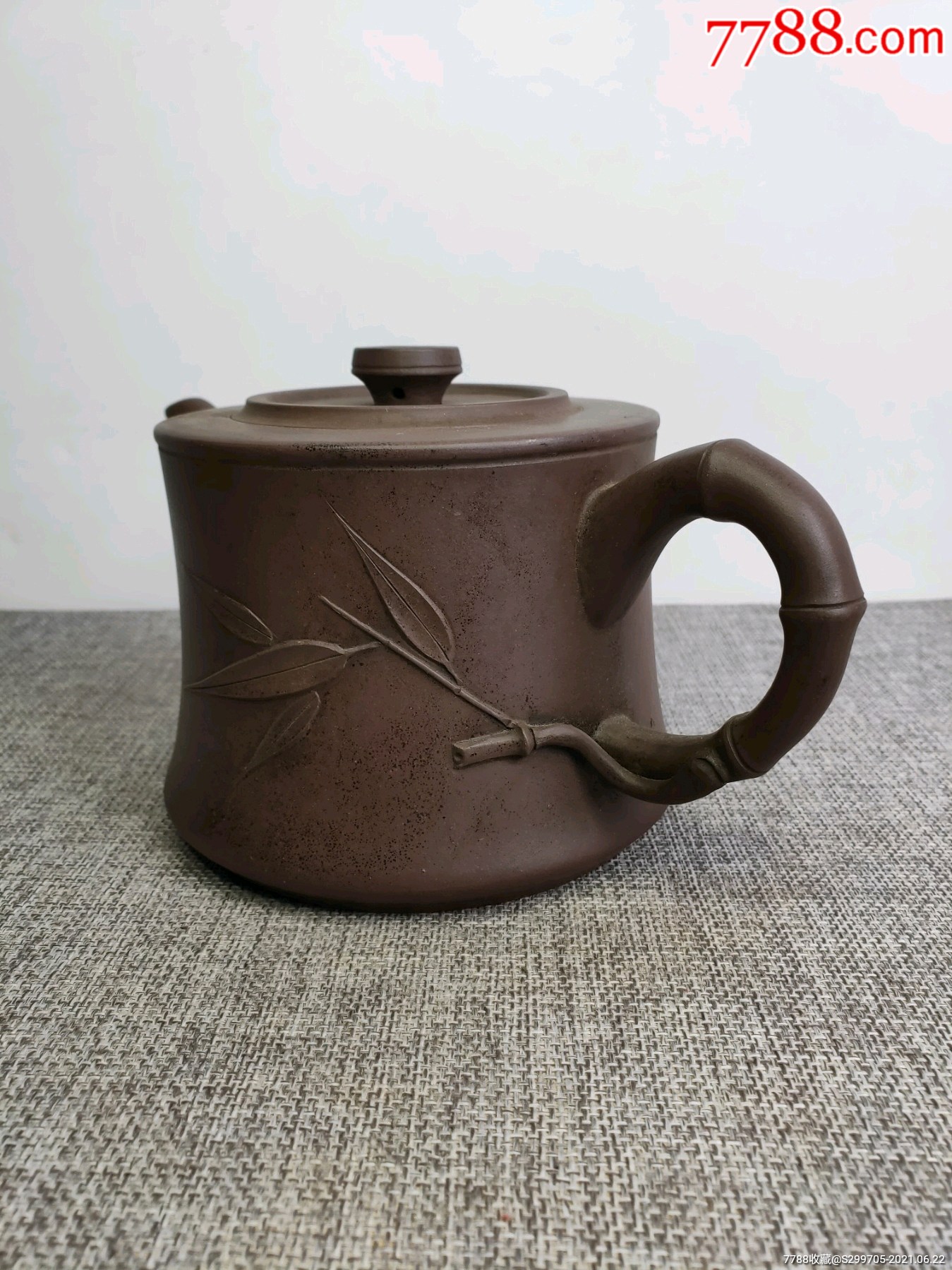 旧藏,中国宜兴,【凤英】制,精品老紫砂壶一把,包存完整,收藏的佳品.