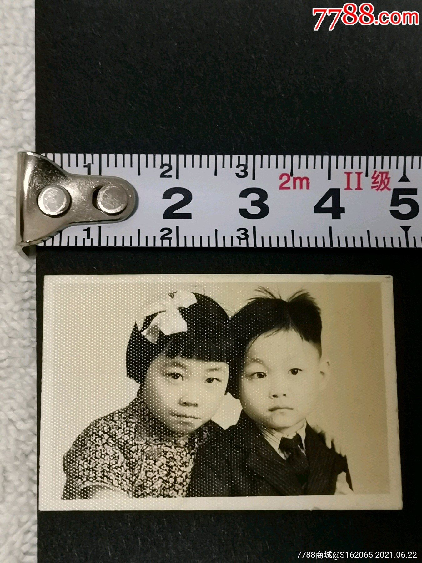 民国姐弟合影照-价格:10元-au26837048-老照片 -加价-7788收藏__收藏