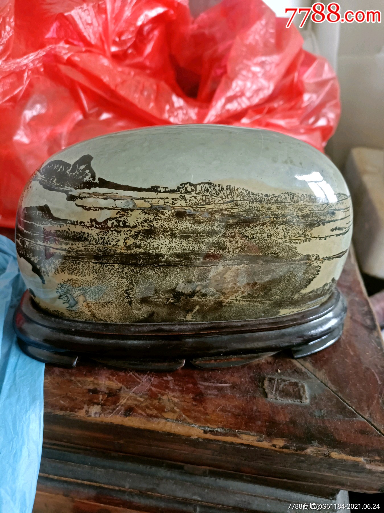 精品奇石一个_草花石/国画石_第1张_7788奇石收藏