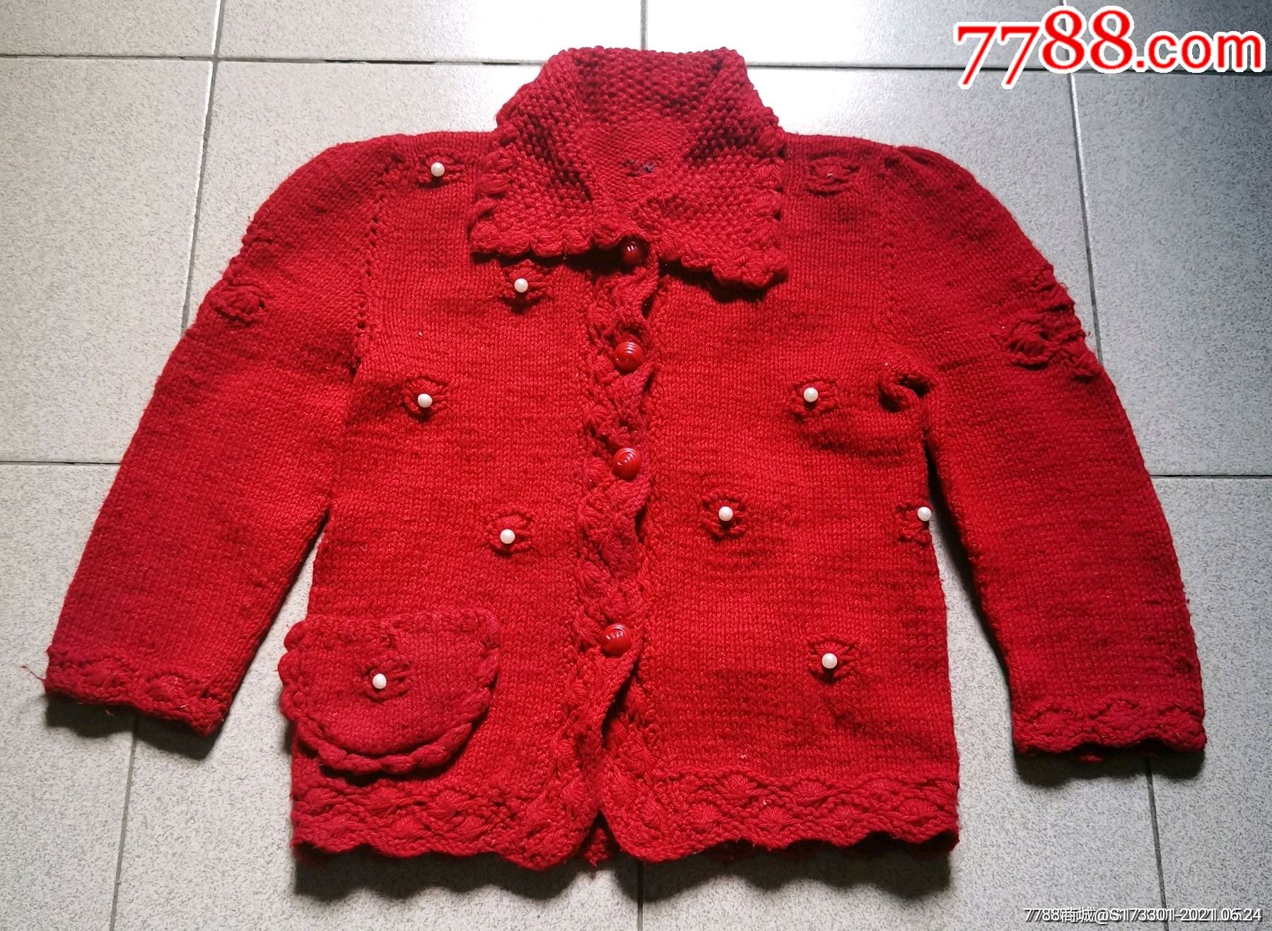 纯手工编织漂亮毛衣童装